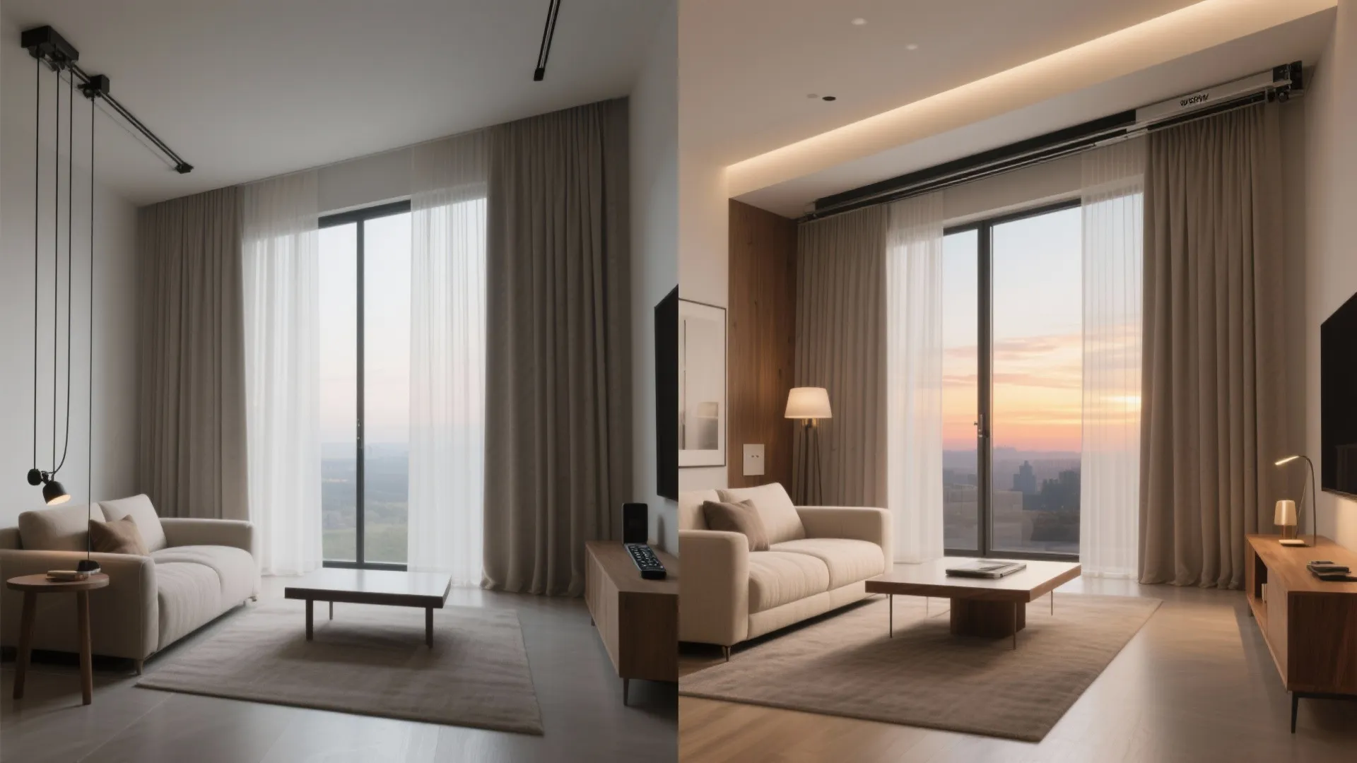 5) Motorized Tracks with Clean Fascia