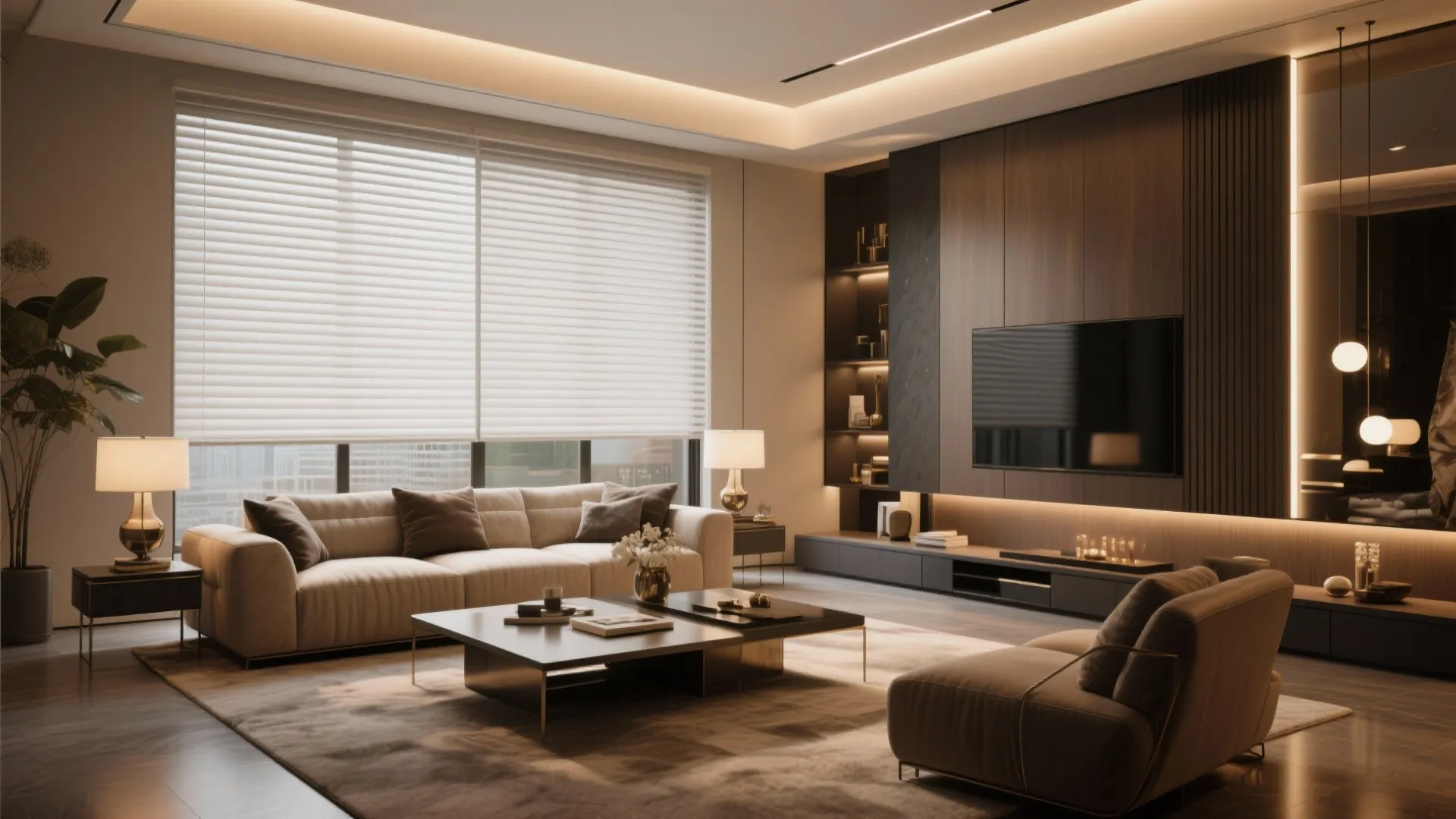 10. Smart Motorized Horizontal Panels