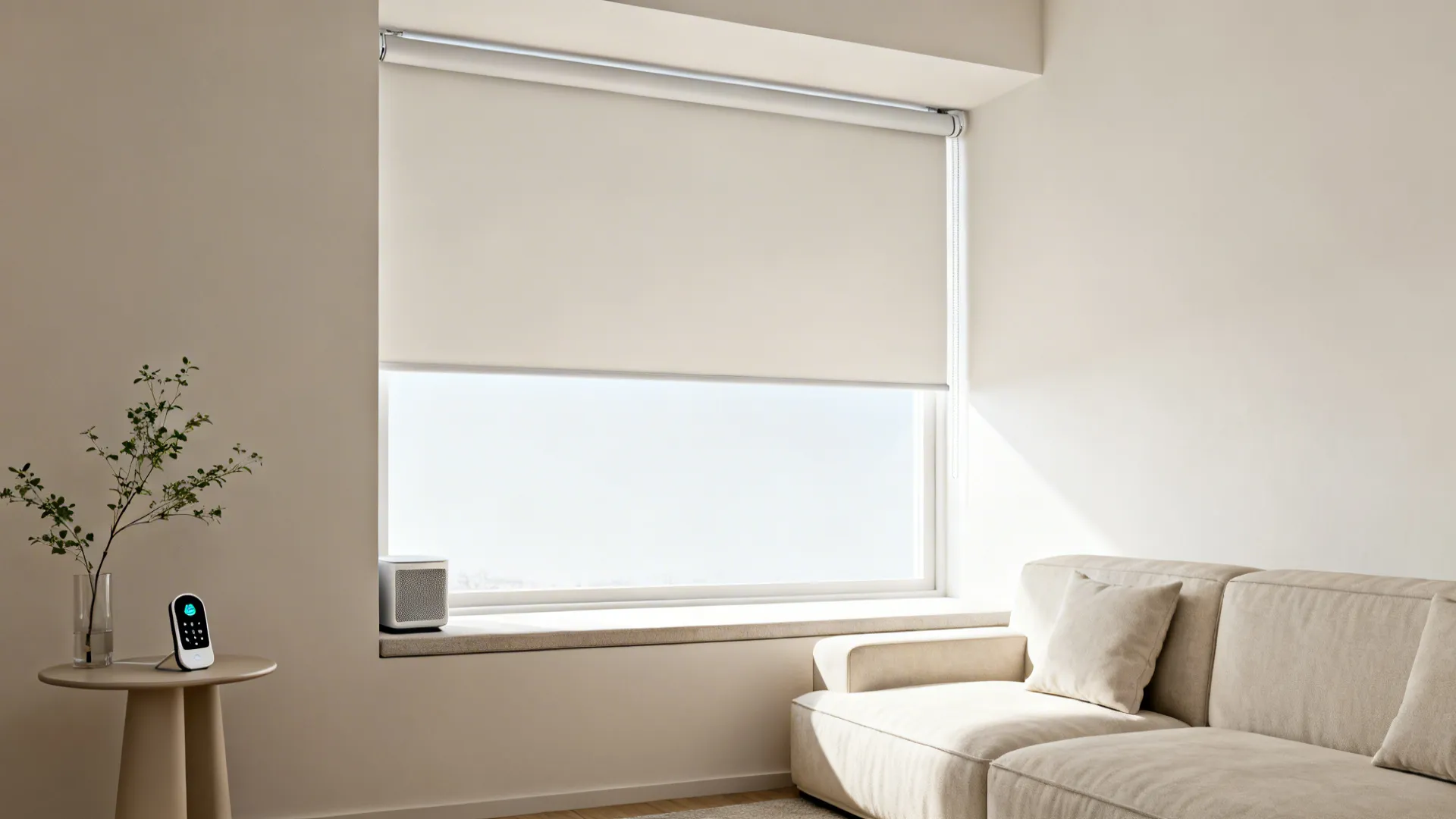 2. Motorized Roller Shades