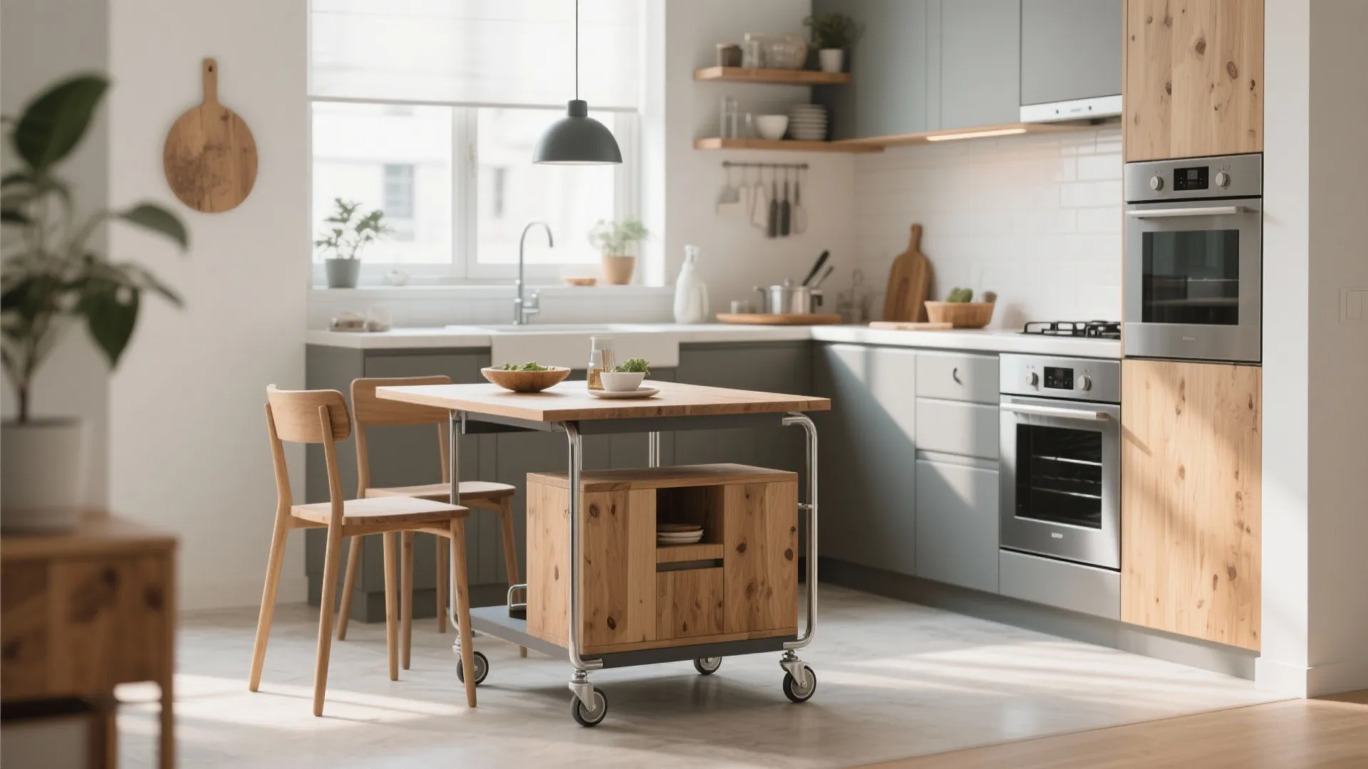 8. Movable Dining Carts