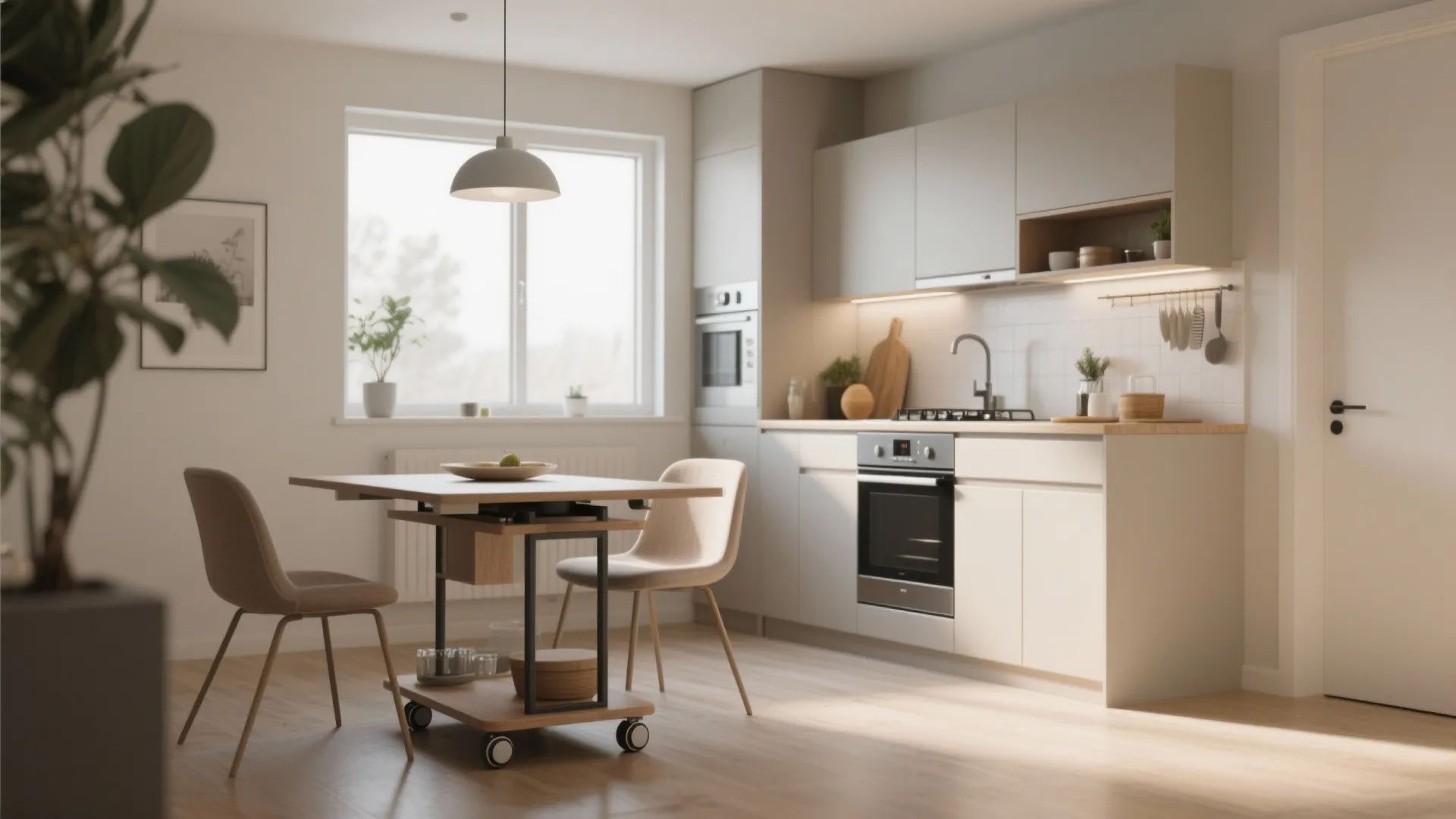 8. Movable Dining Table