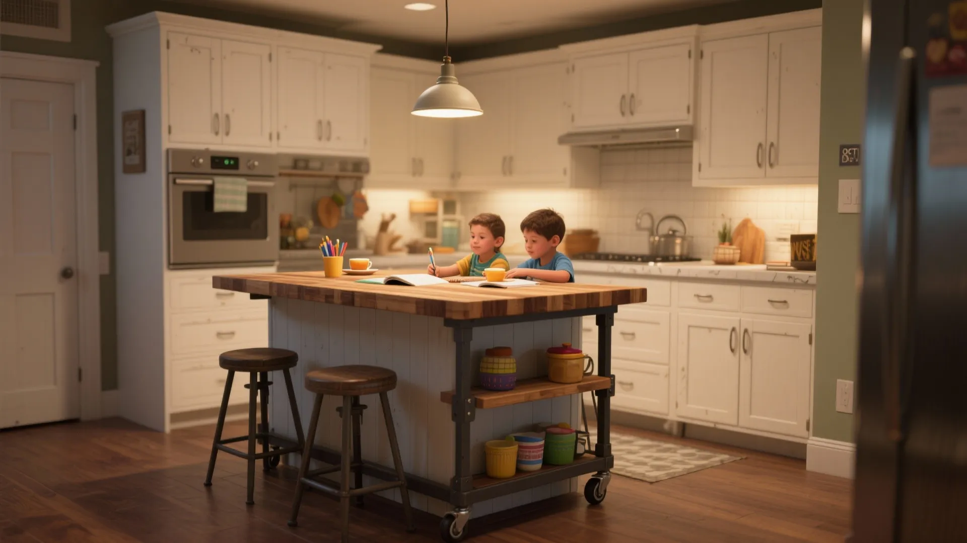 5. Introduce flexible islands or carts for multipurpose use