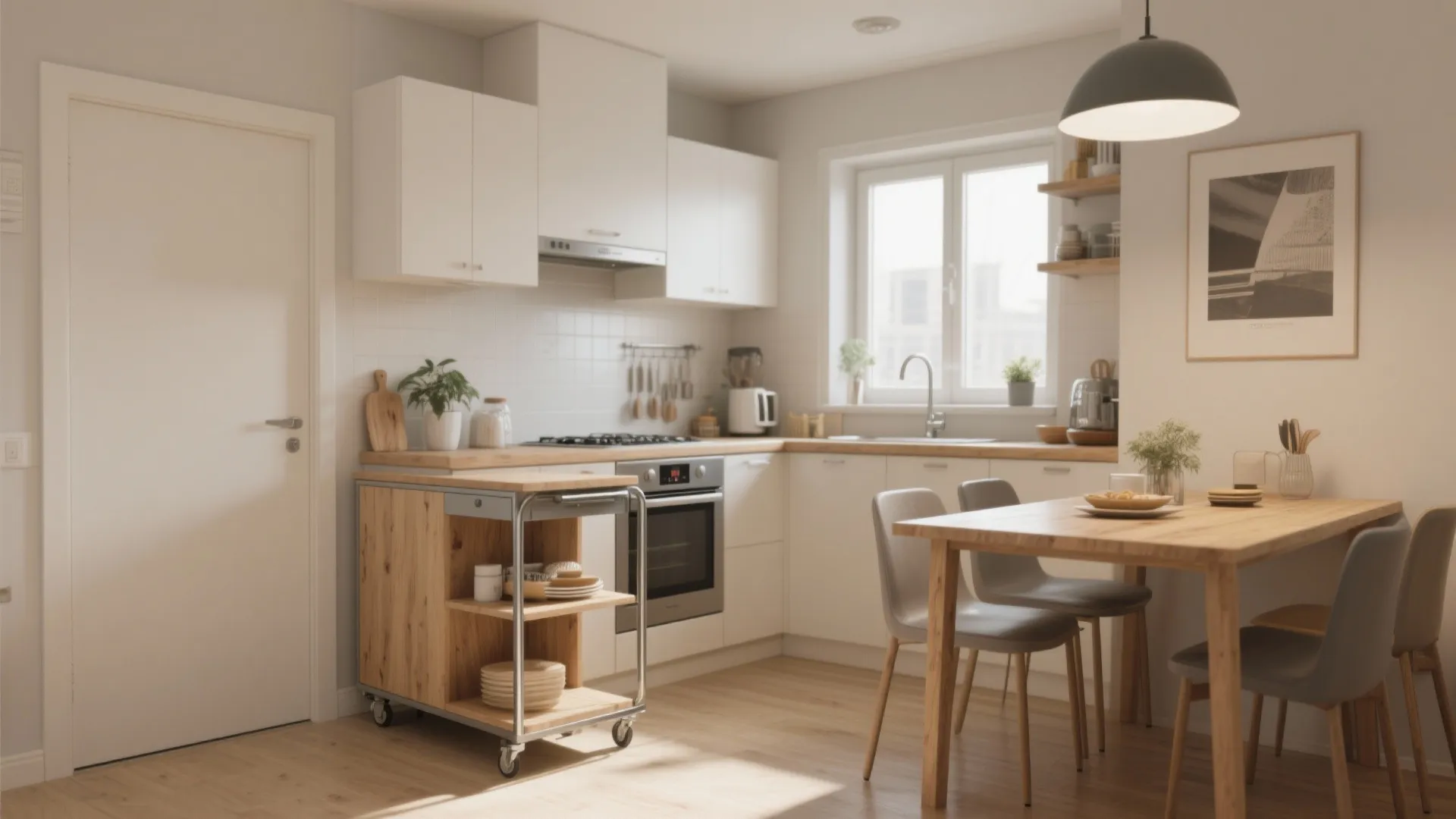 10. Movable Kitchen Carts