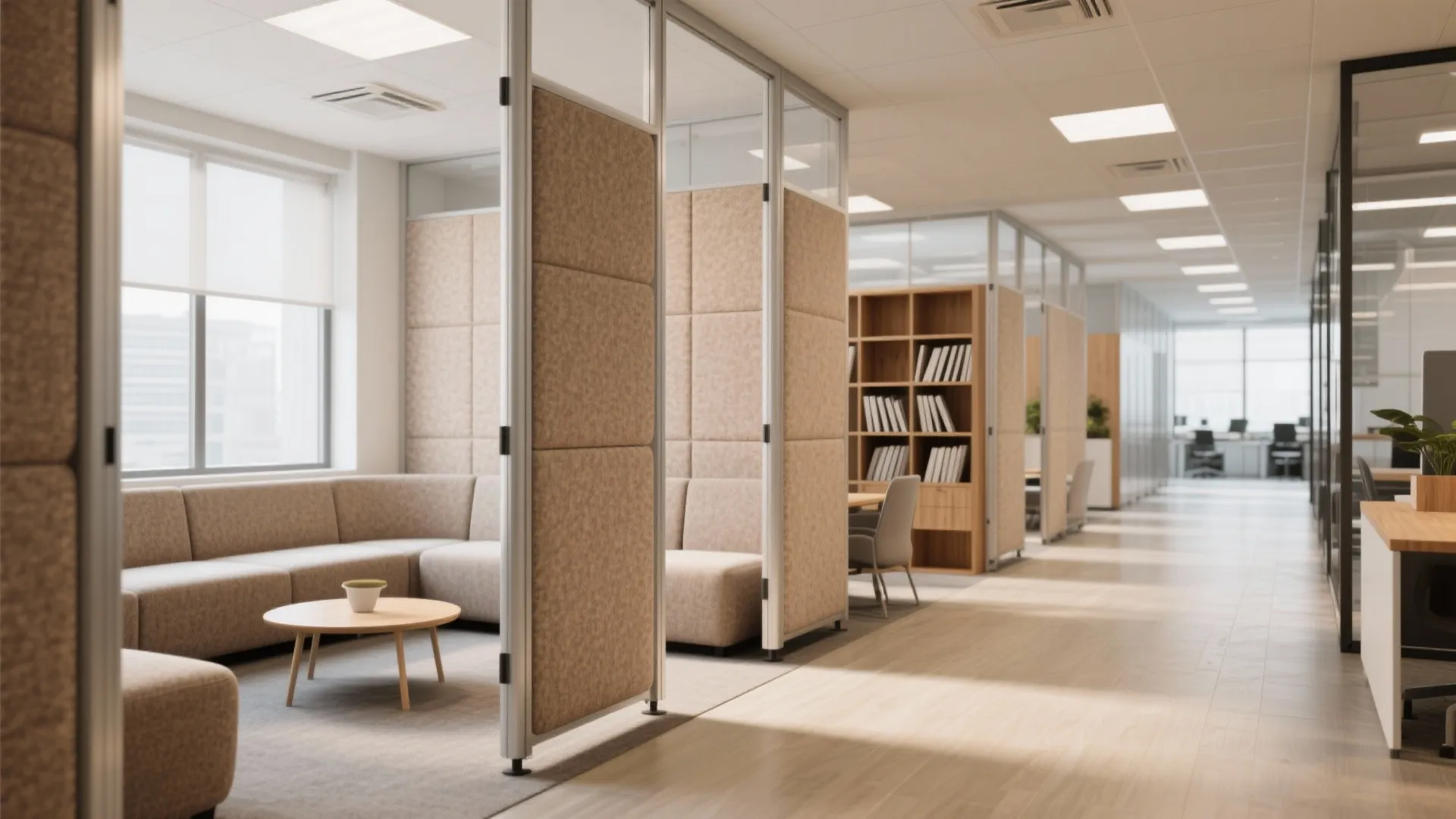 1. Zoning with movable partitions