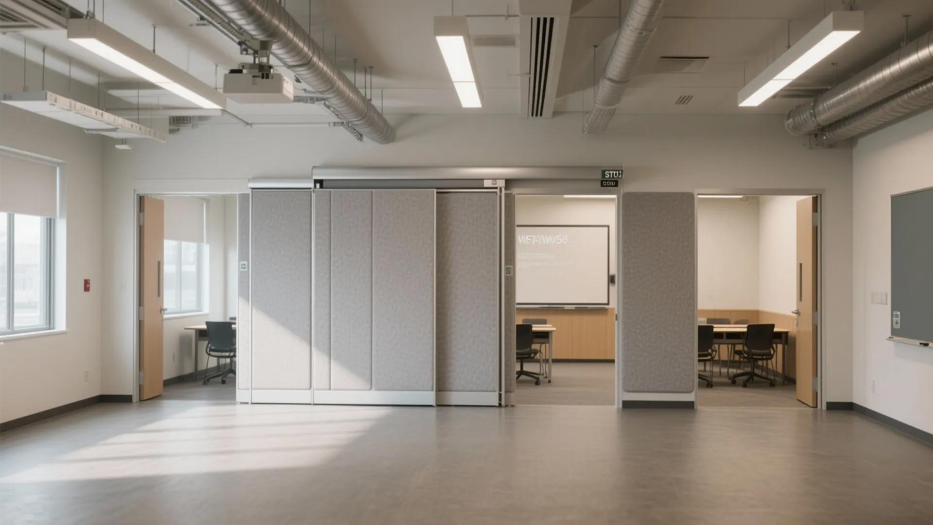 Flexible zoning with movable partitions
