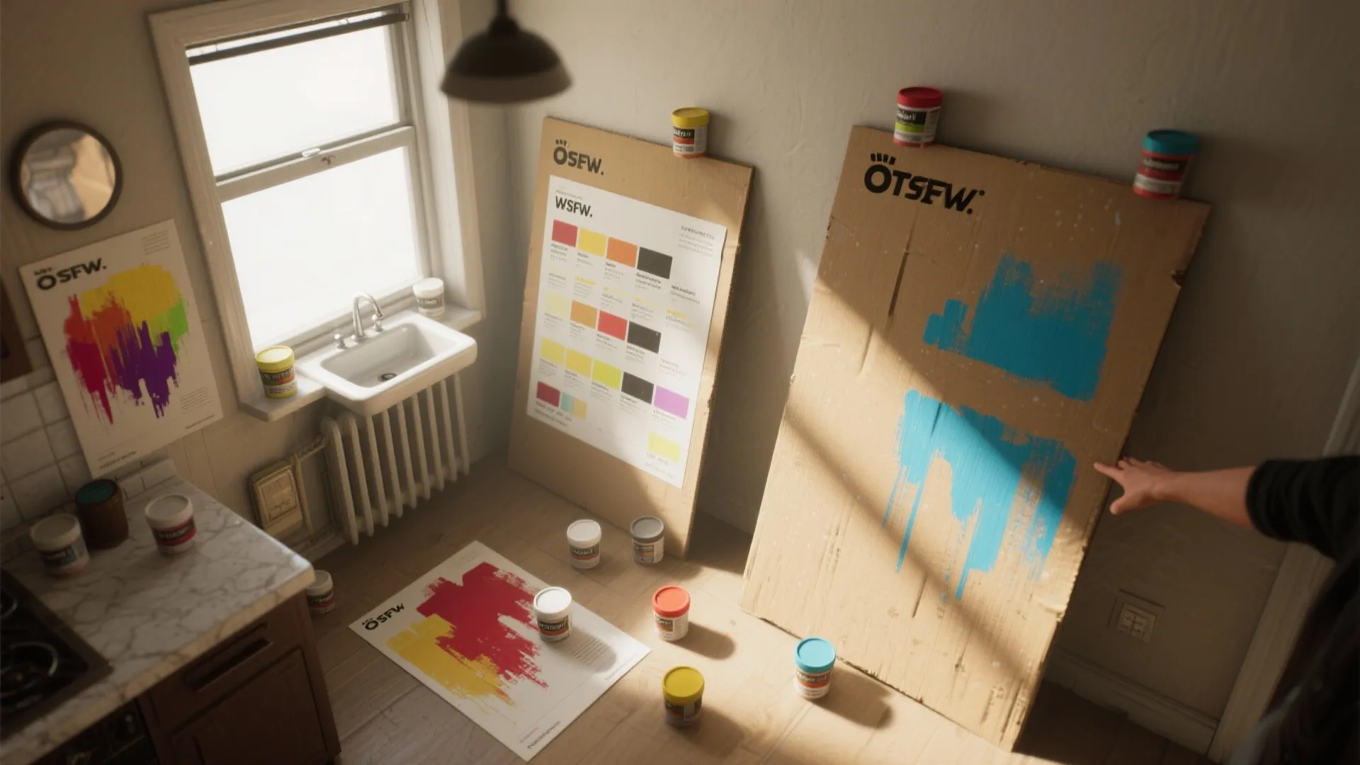 2. Use movable samples, not just swatches