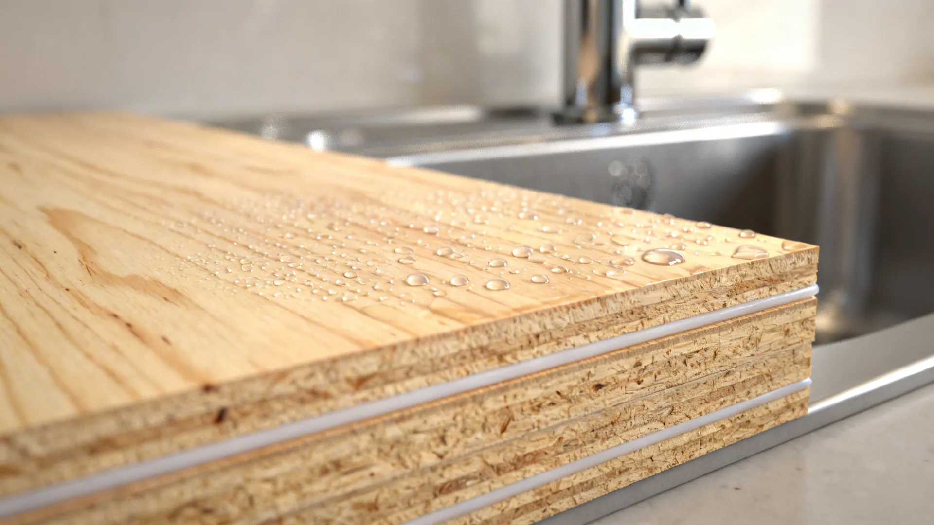 2) Waterproofed Plywood in Wet Zones