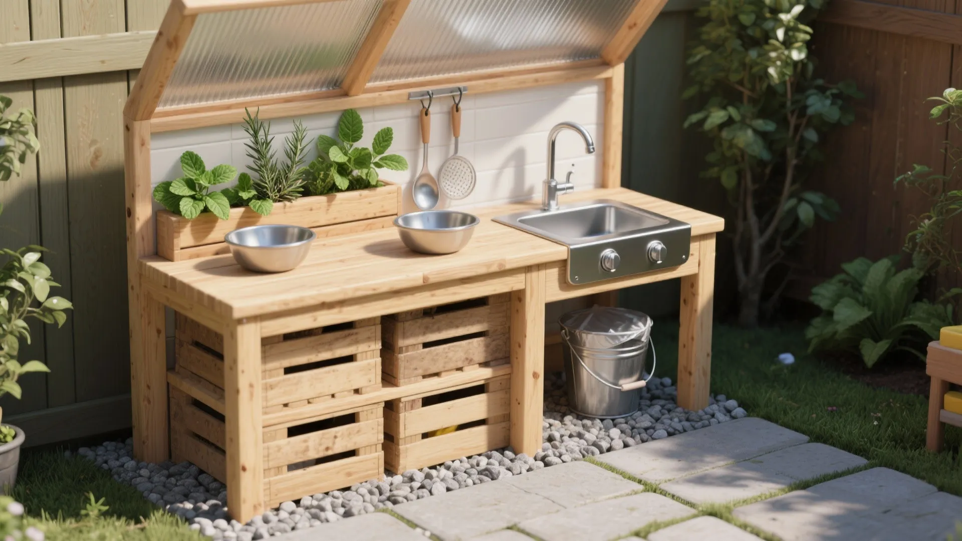 5 Mud Kitchen Ideas for Small Spaces: Designer-tested outdoor mud kitchen ideas that turn tiny yards and balconies into big-time sensory play zones—on a realistic budget.