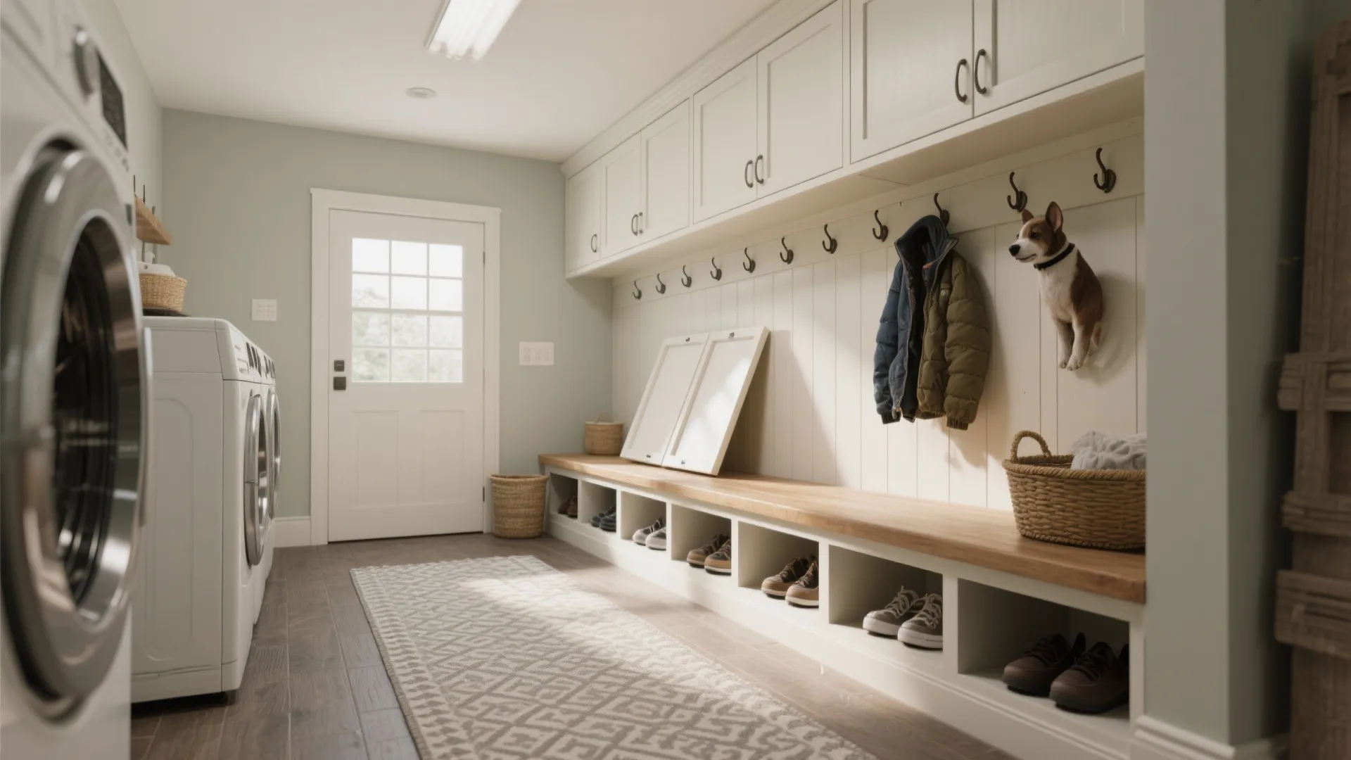 4. Laundry + Mudroom Combo with Bench Storage