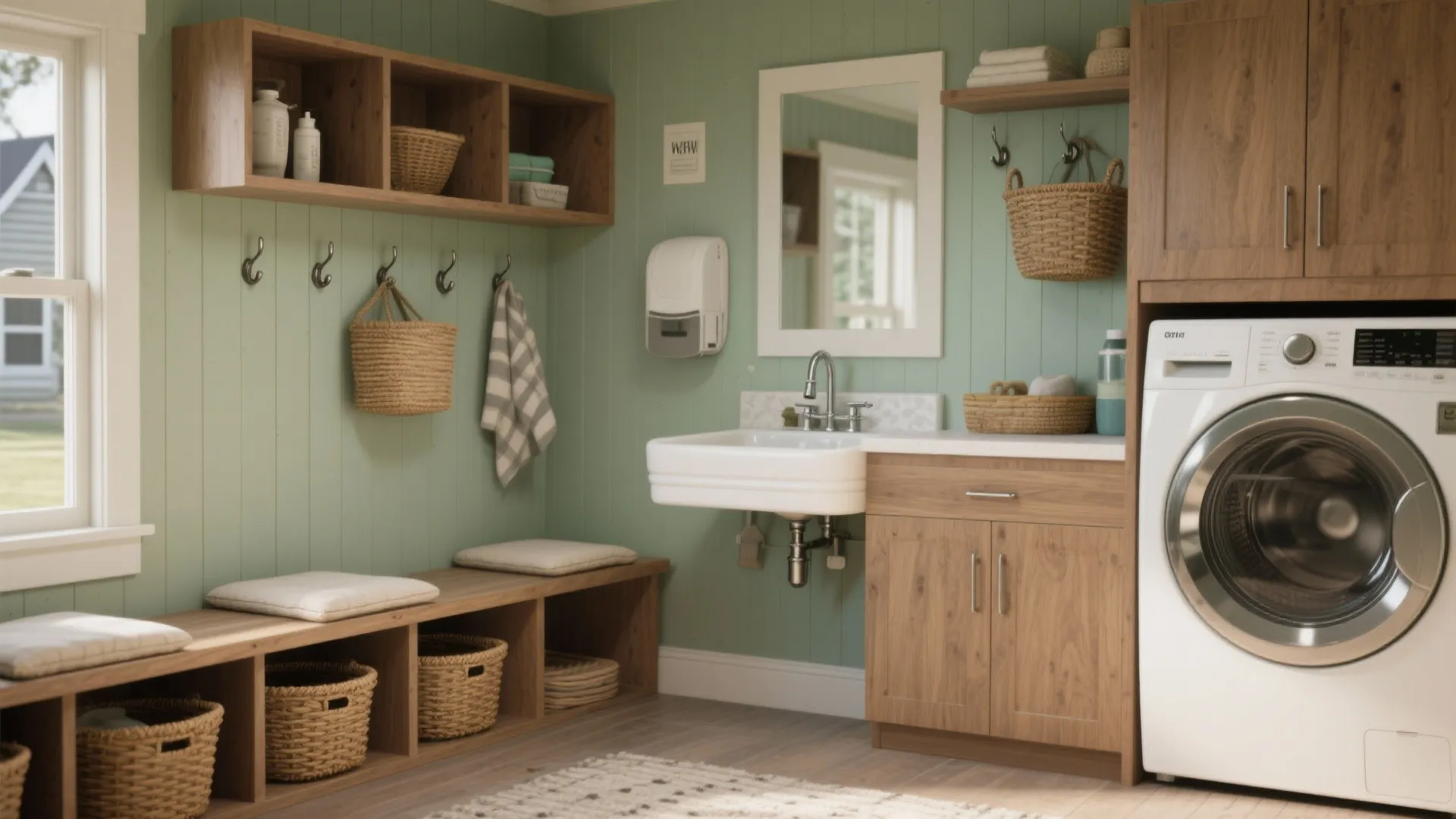 5. Mudroom-Laundry Combo: Make Every Inch Pull Double Duty