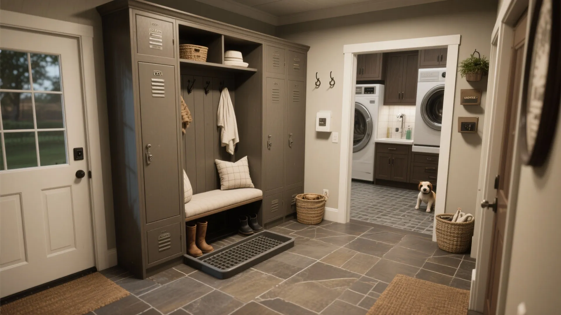 4. Mudroom and utility hub at the entry