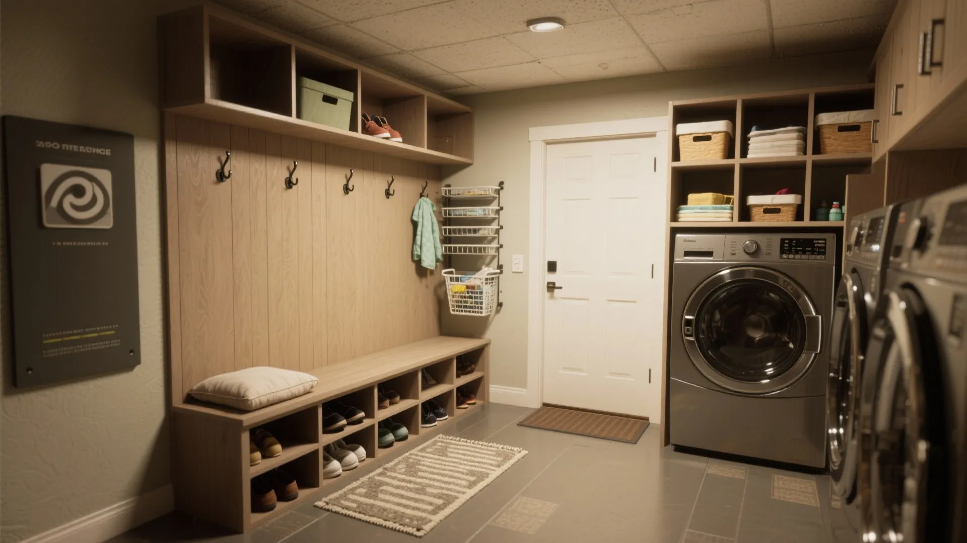 4) Multi-use Mudroom + Laundry Combo