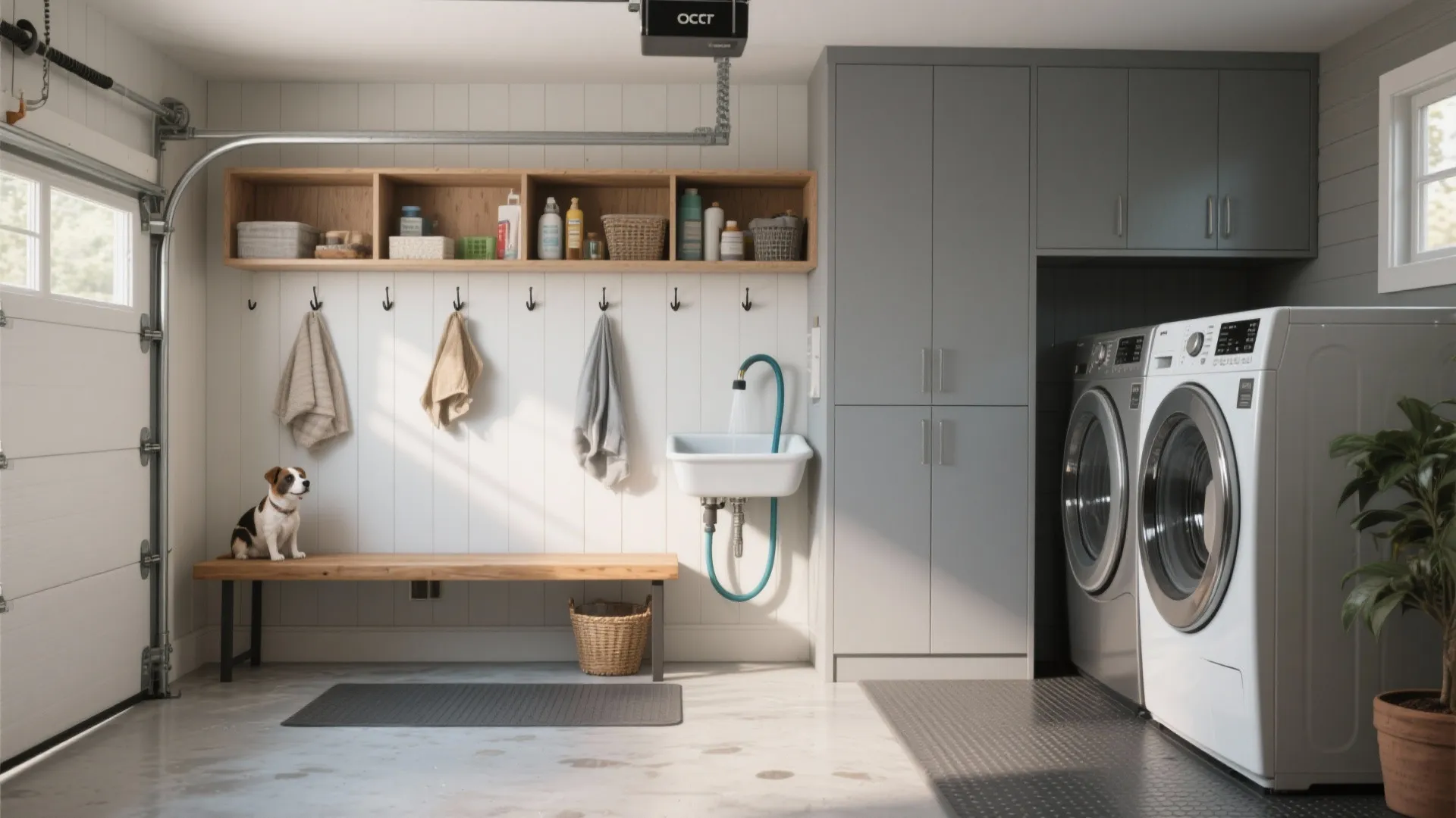 5. Multi-use combinations: mudroom, pet area, and laundry