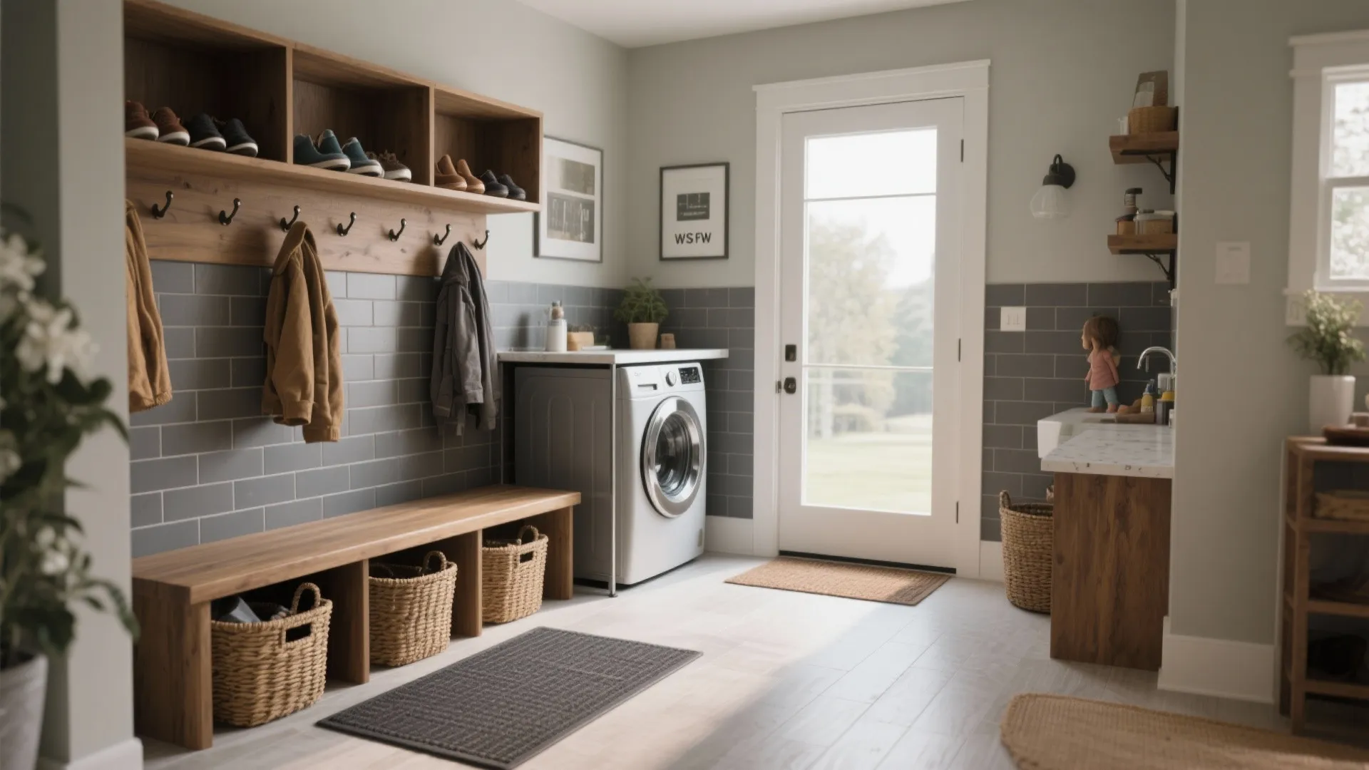 Multipurpose Mudroom-Laundry Combo