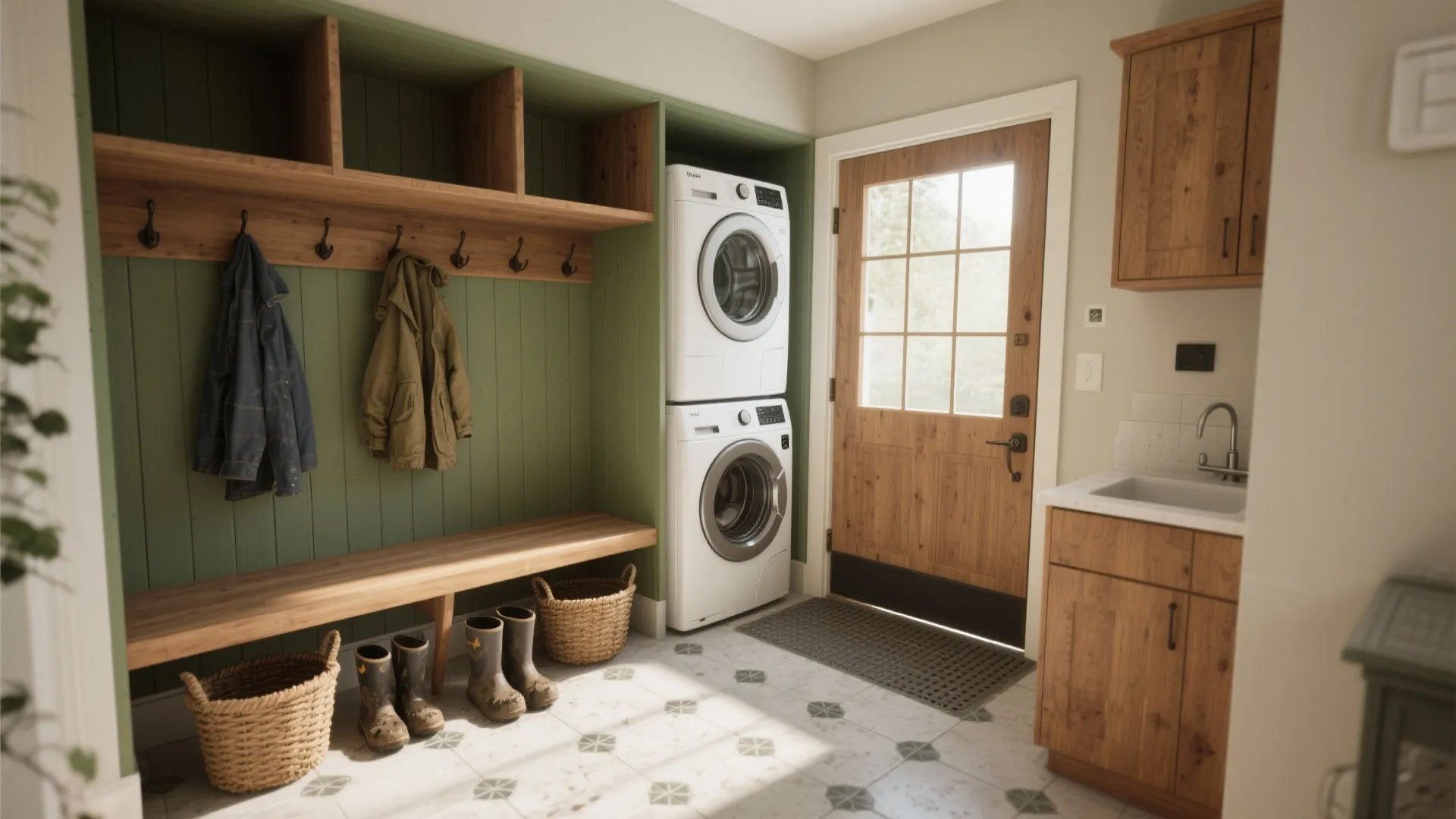 Create a Laundry-Mudroom Hybrid