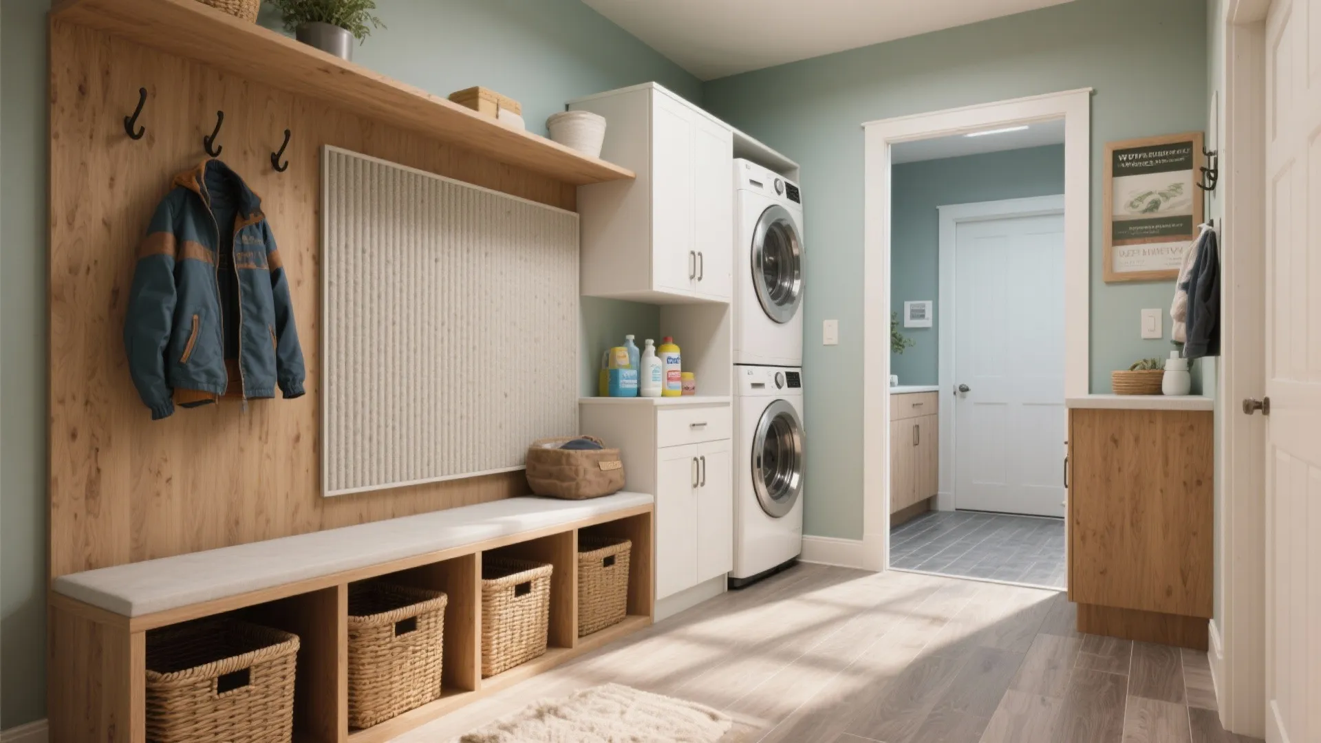 4. Laundry + Mudroom Combo