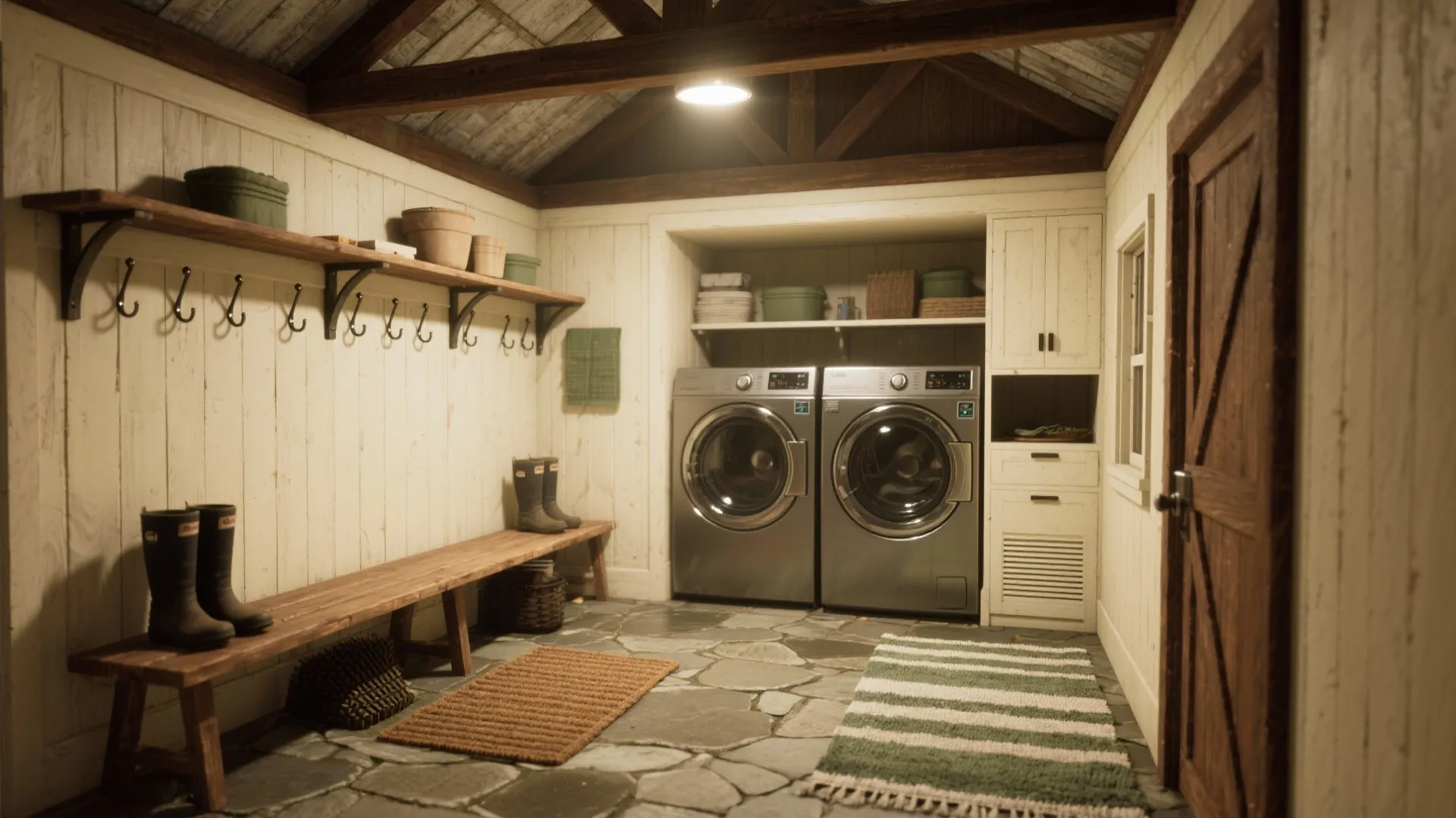5. Integrate multi-use zones — mudroom meets laundry