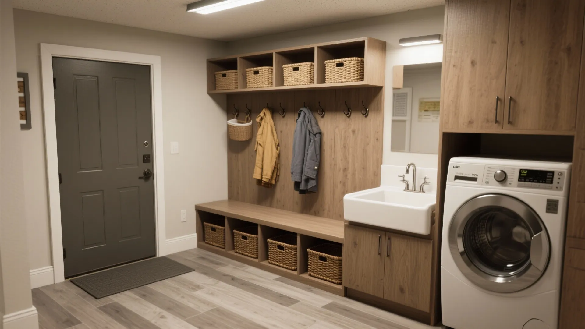 2. Mudroom + Laundry Combo