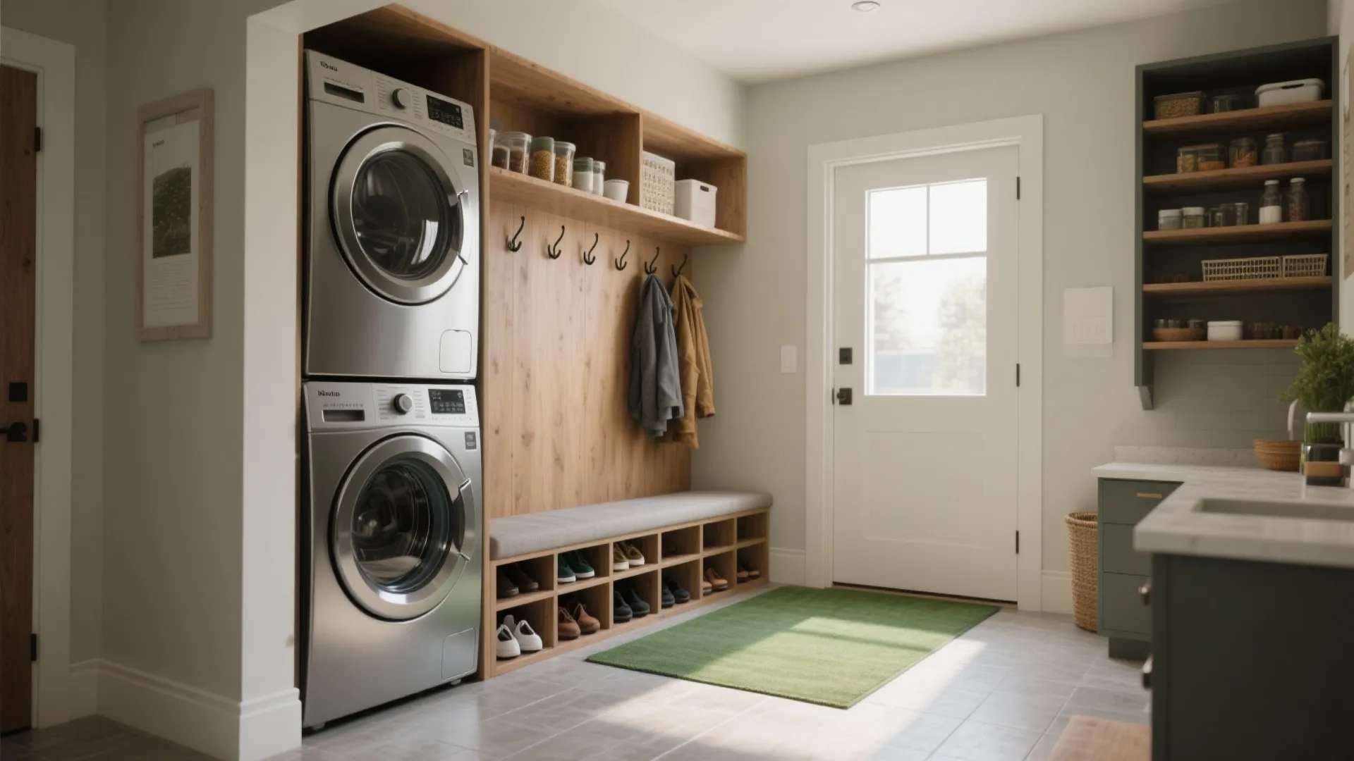 5. Combine with a mudroom or pantry for multi-use function