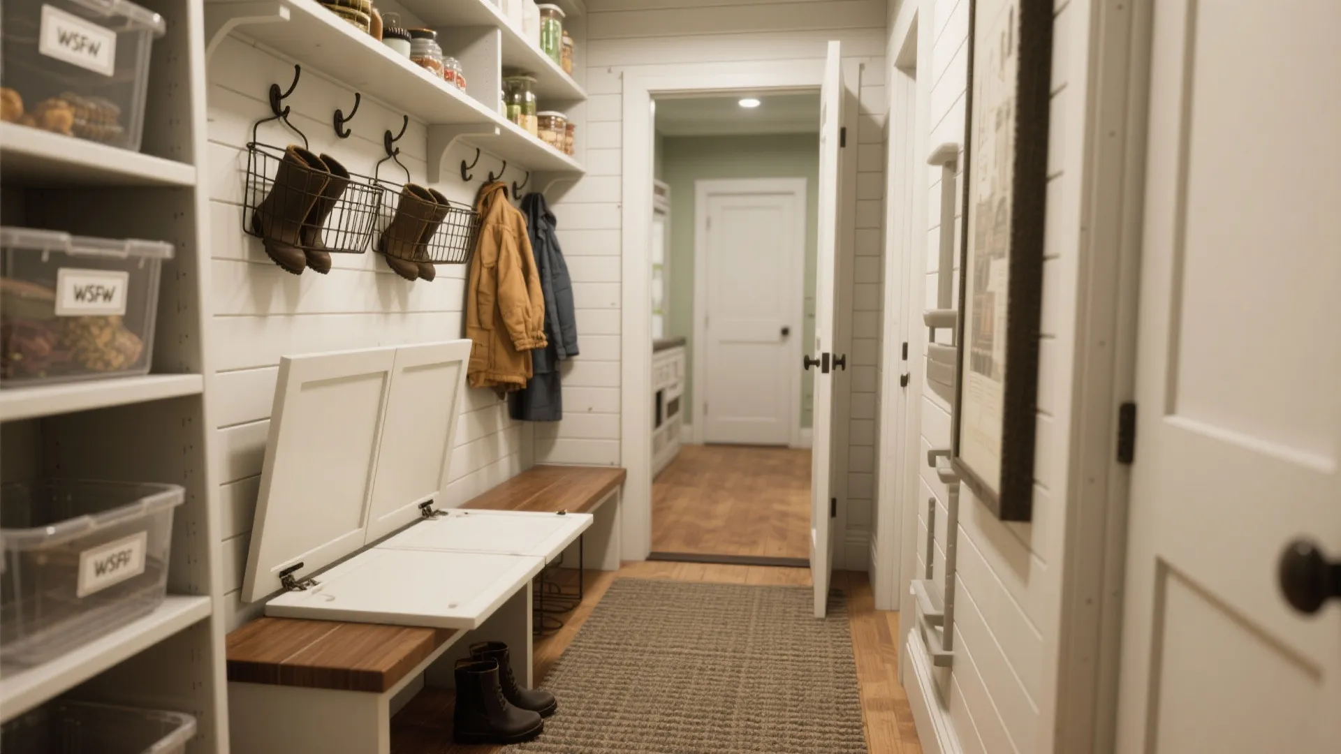 2. Mudroom that doubles as a pantry