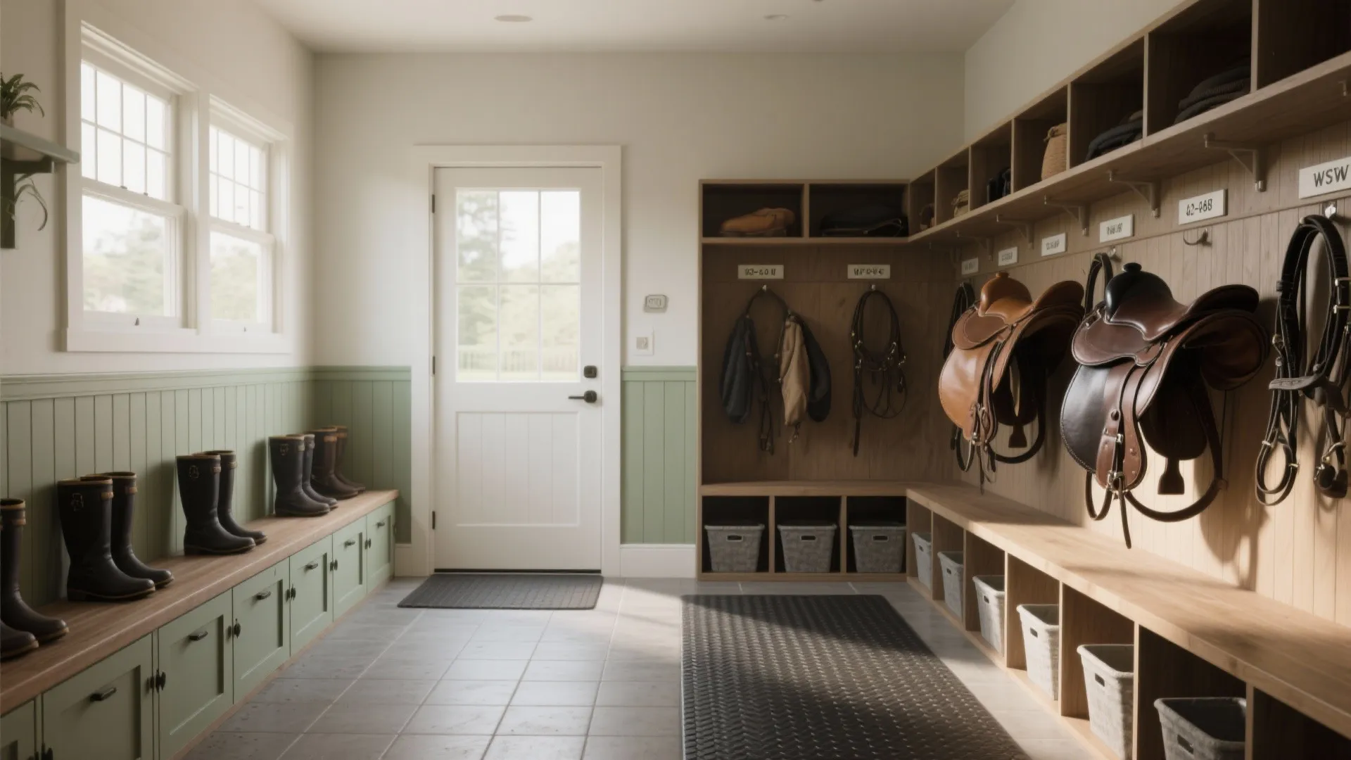 Mudroom–Tack Room Combo Zoning