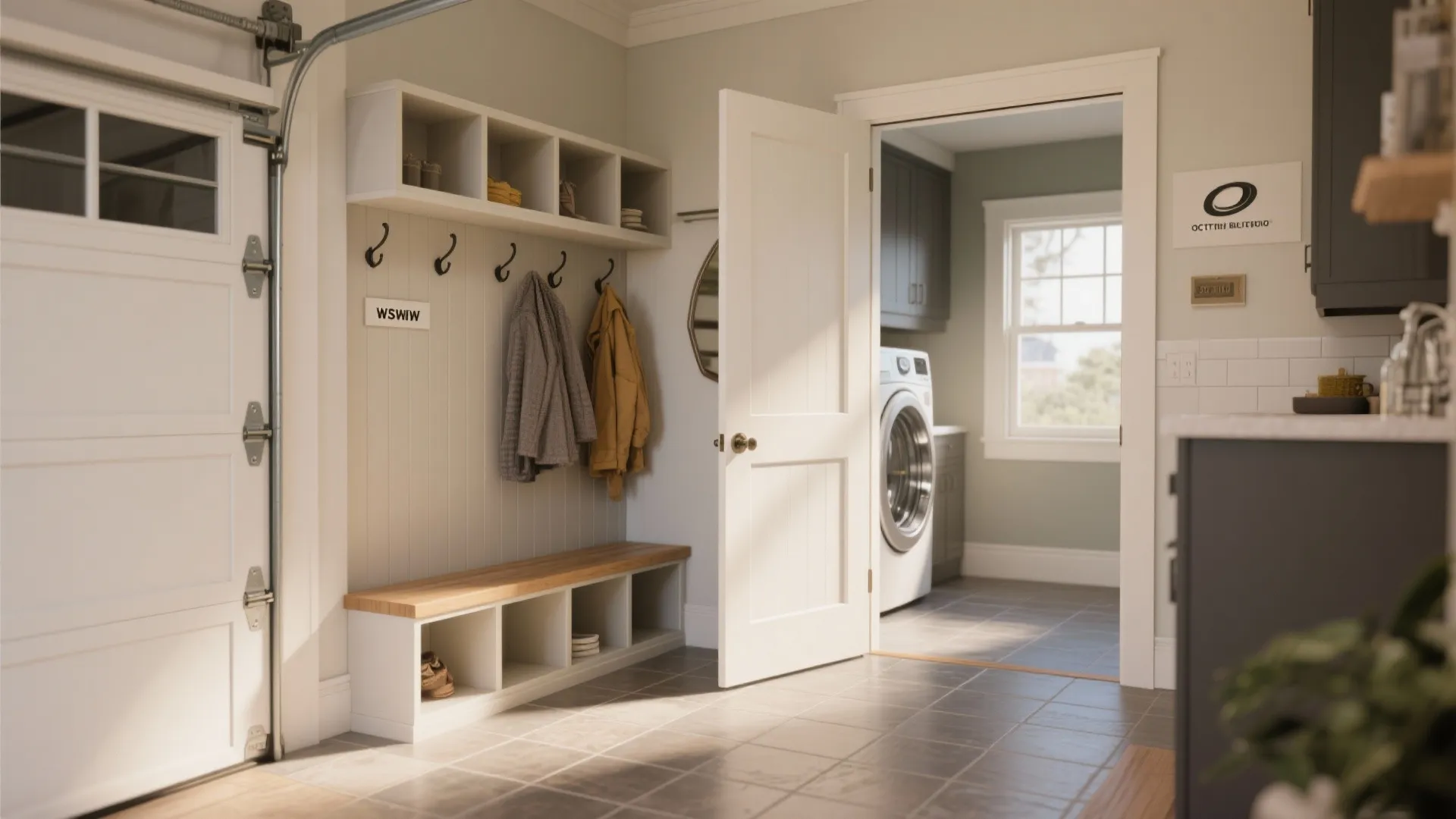 4. Attached garage with mudroom transition