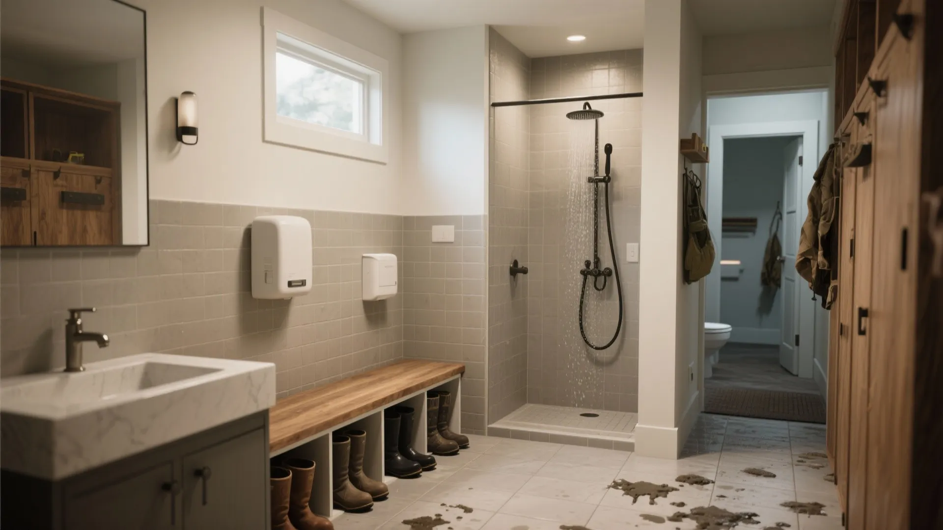 5. Mudroom-Adjacent Utility Bathroom