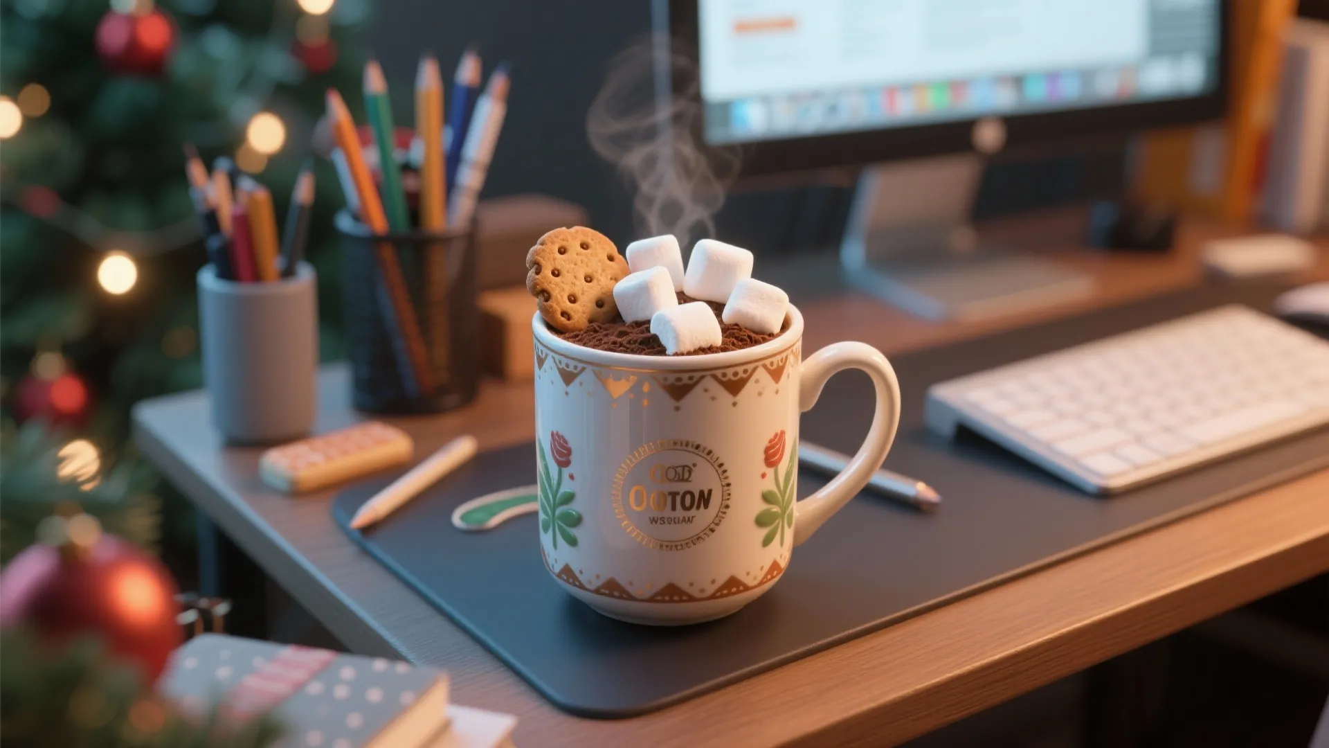 9. Decorative Mug with Treats