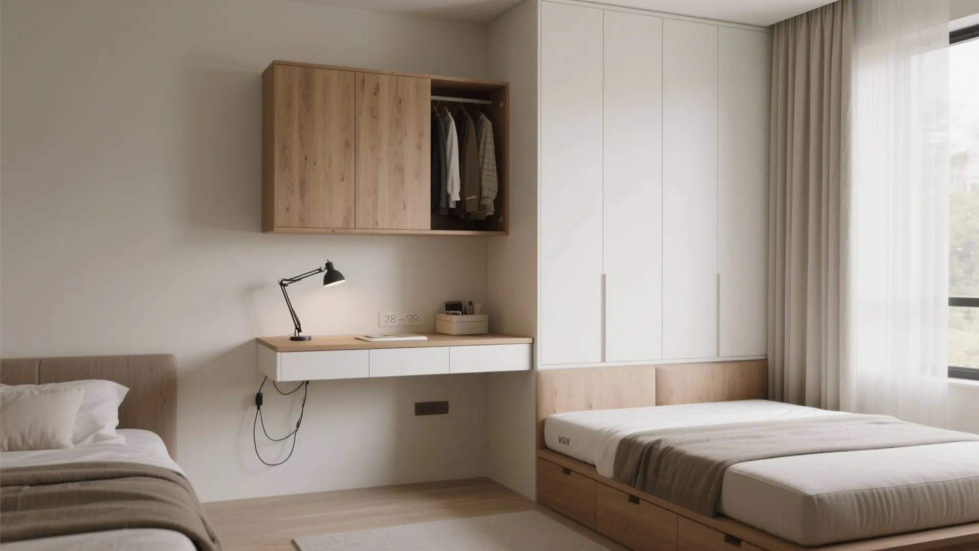 Multi-Functional Second Bedroom (Study + Guest + Storage)