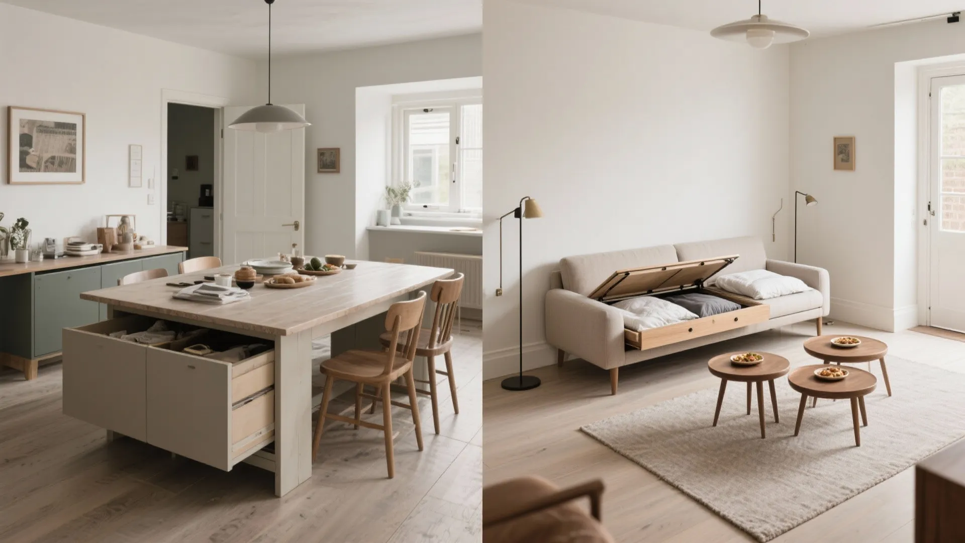 5) Multifunctional Furniture: Extendables, Nesters, and Storage Sofas