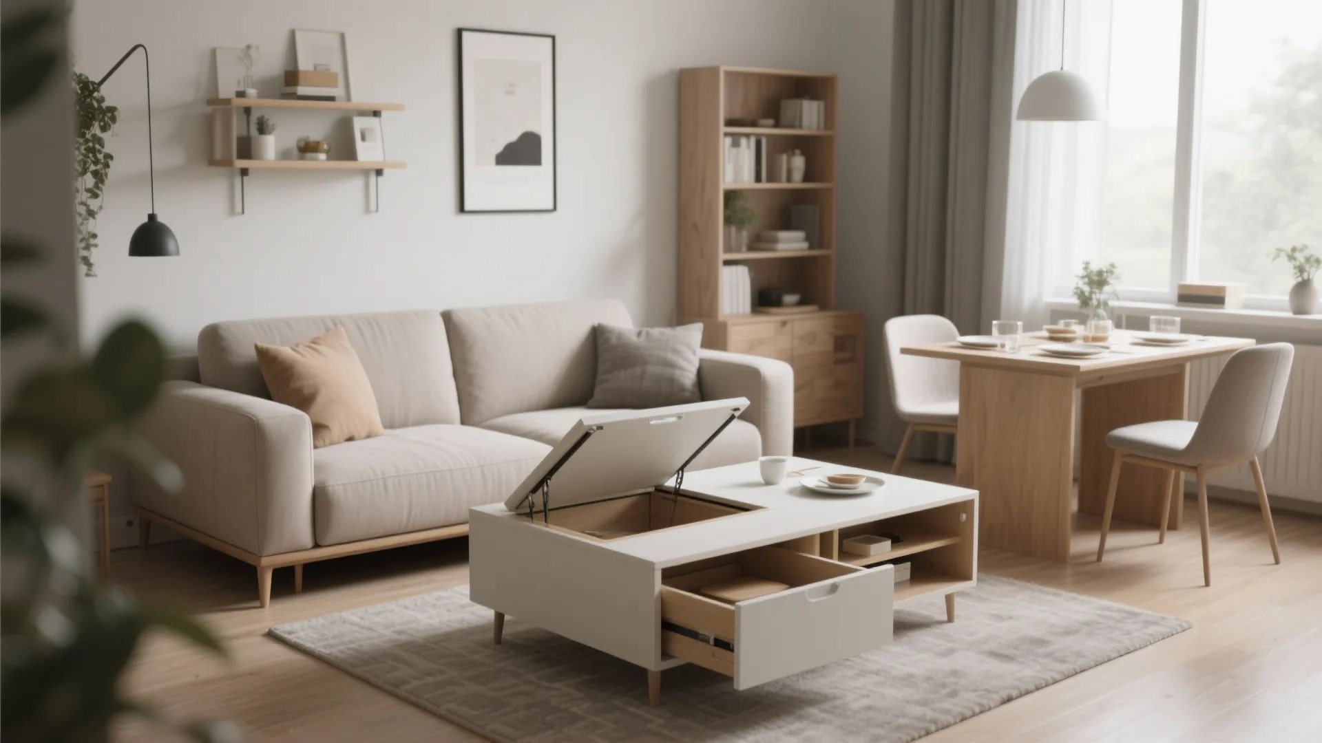 3. Multi-Functional Coffee Table