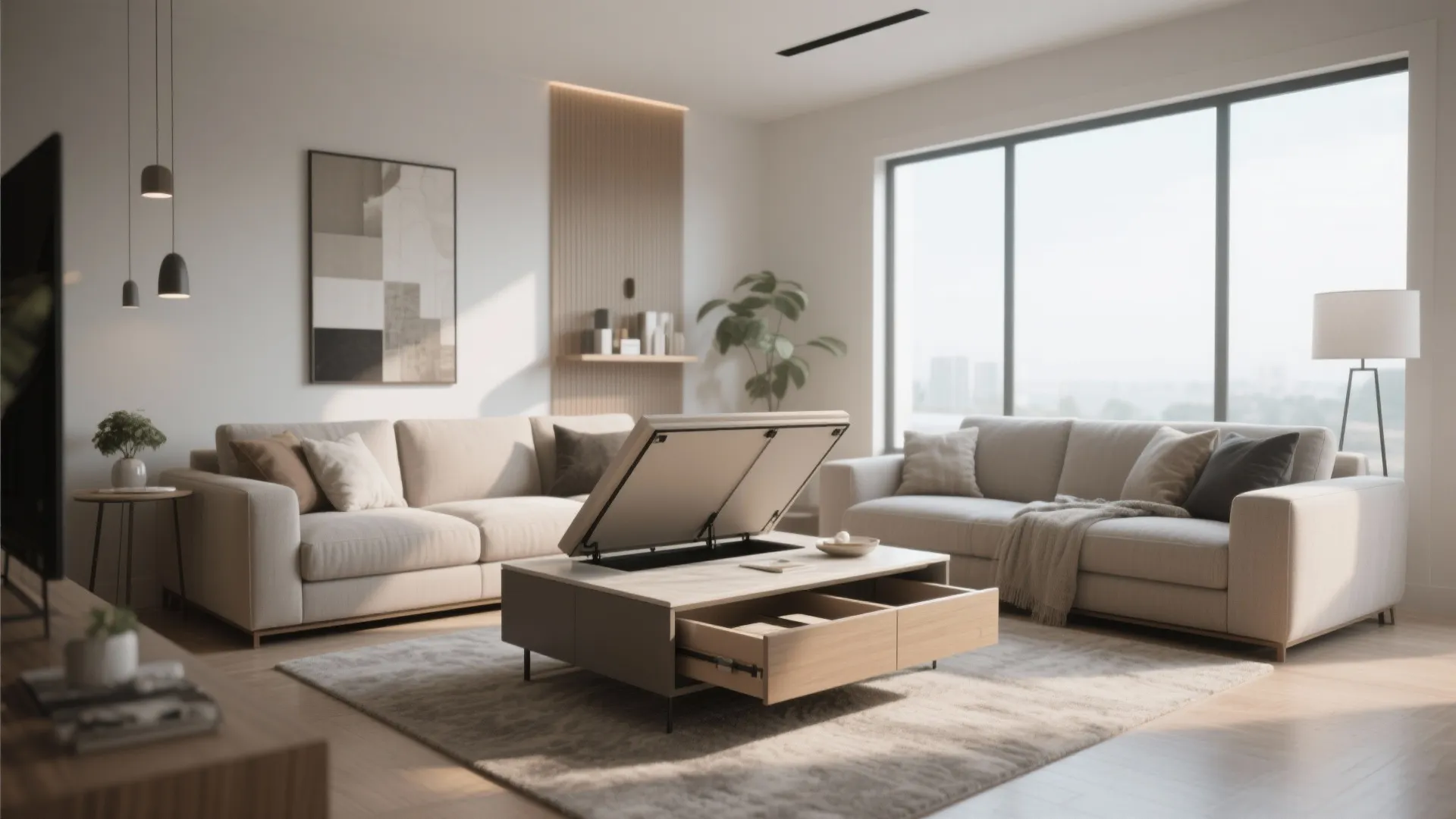 6. Multi-Functional Coffee Table