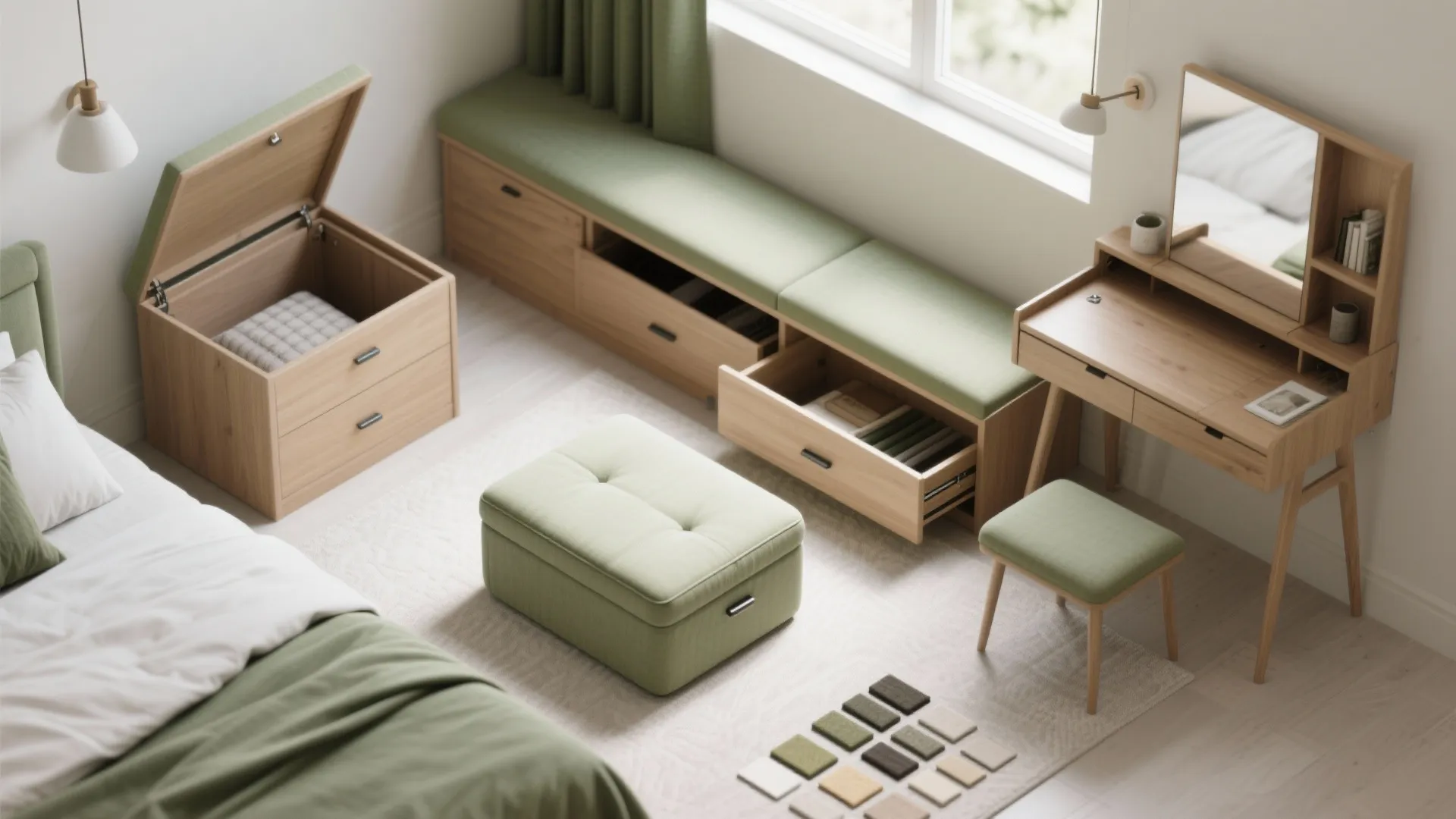 2. Use multifunctional furniture