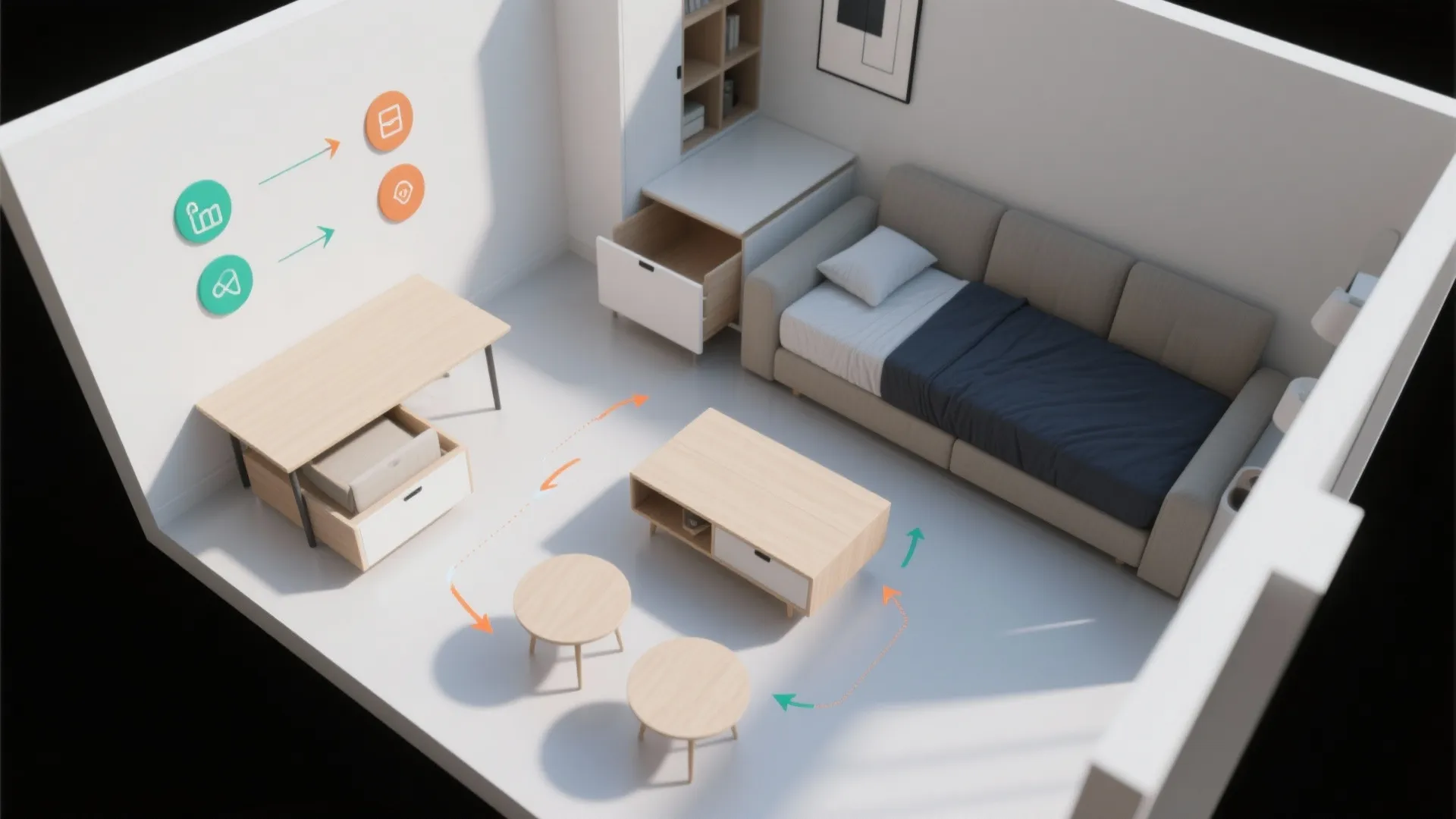 Multifunctional Furniture That Hides Storage