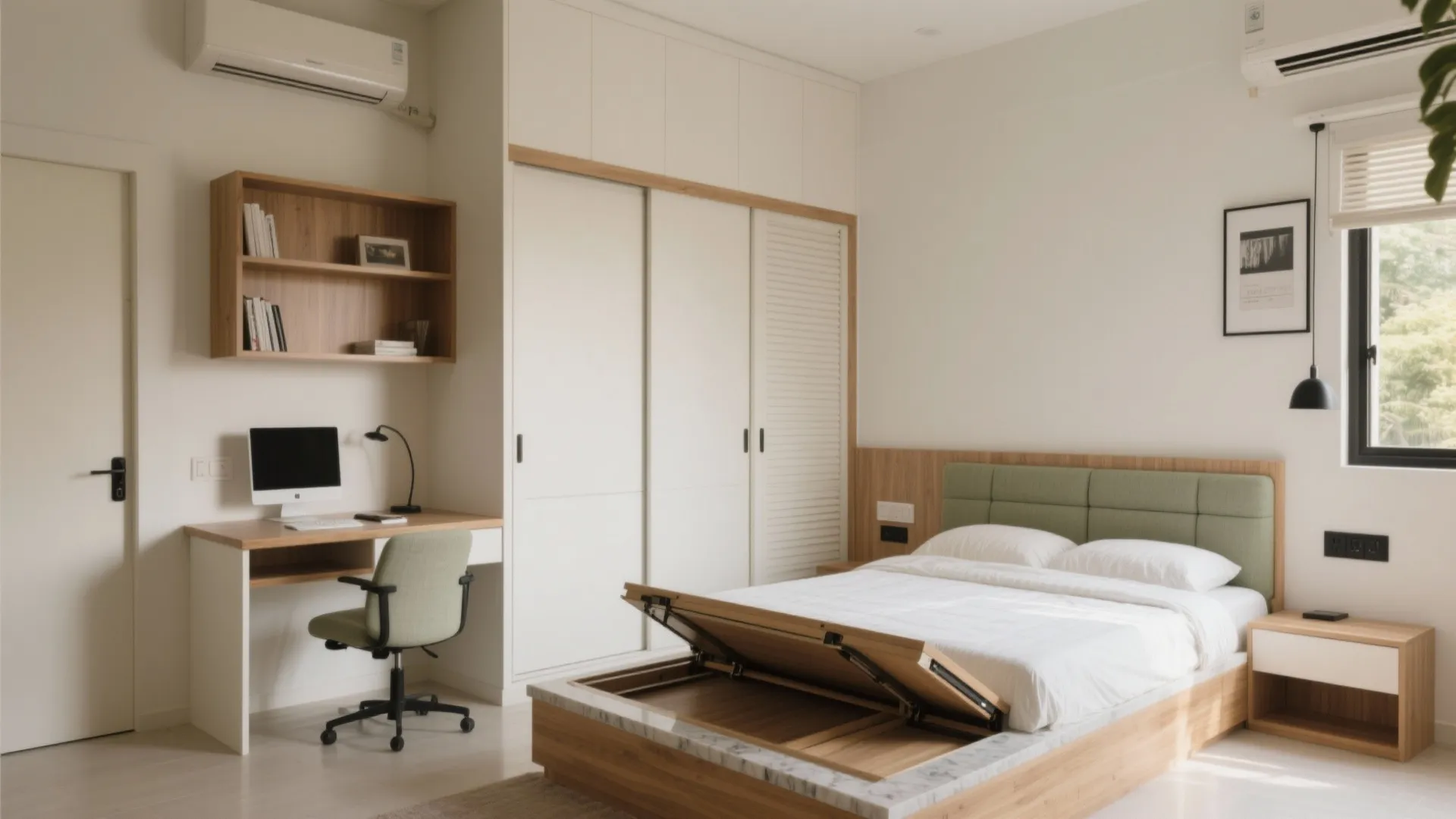 5) Multi-functional furniture and a hard-working balcony utility