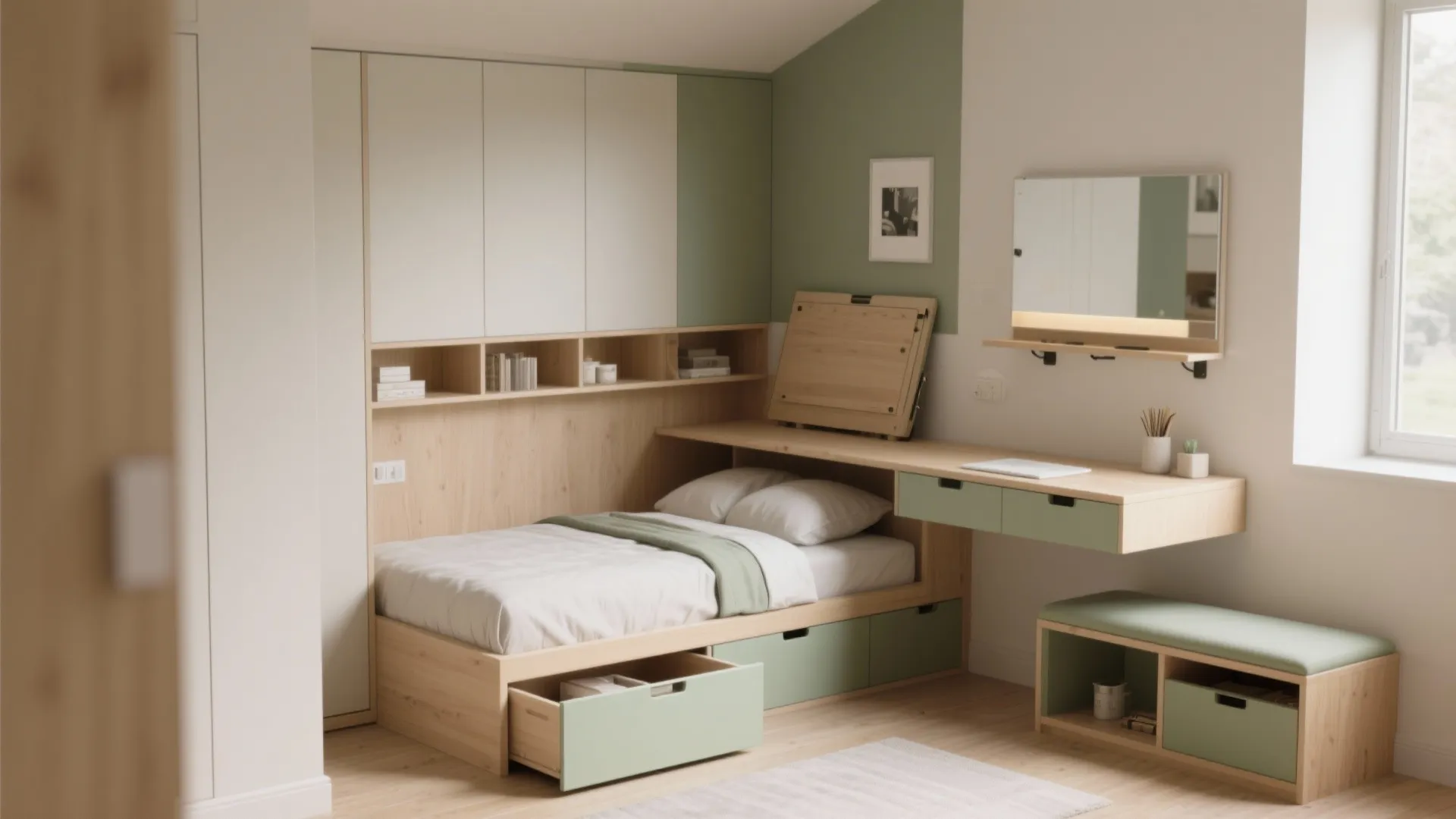 1. Embrace multifunctional furniture