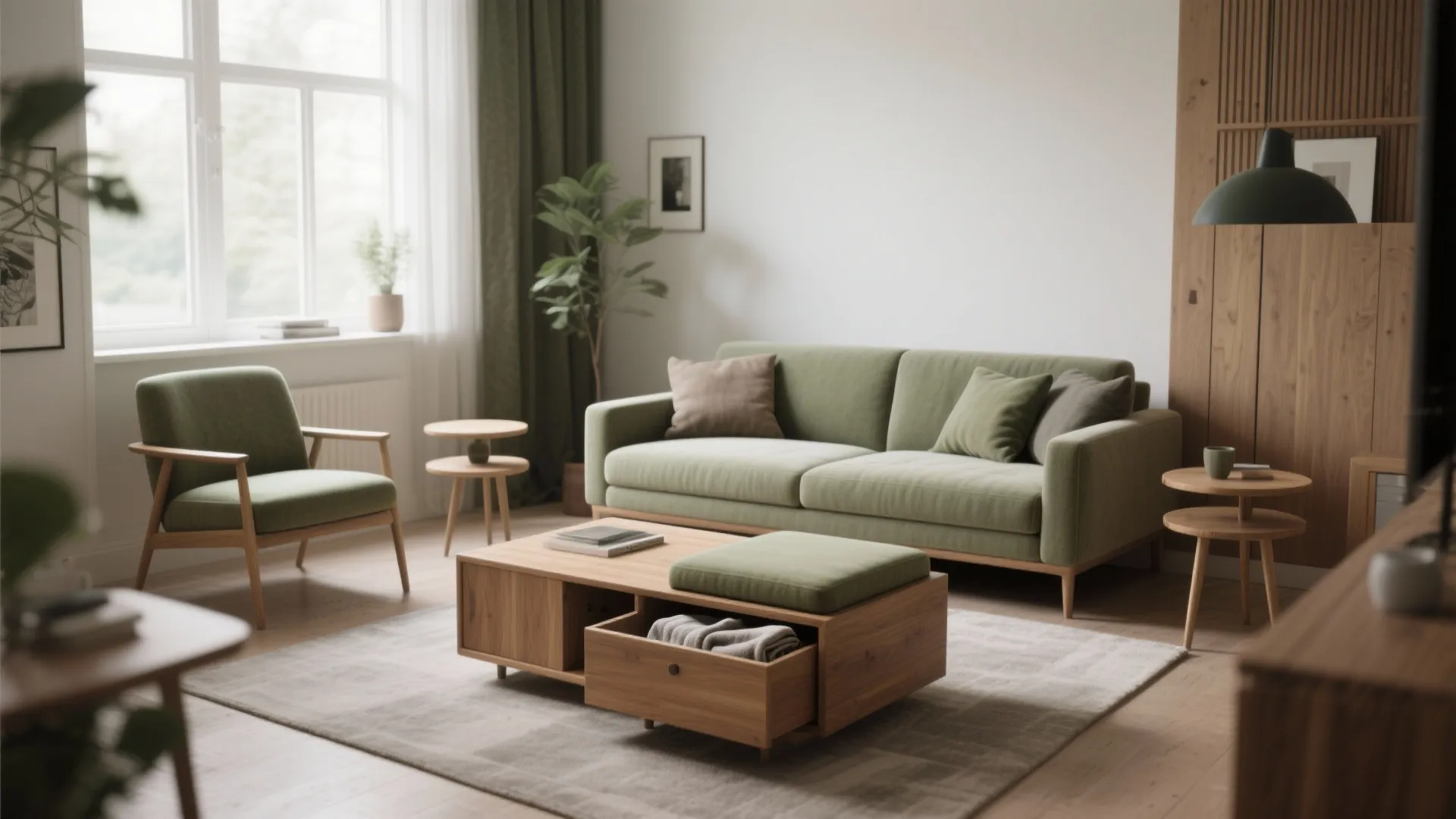 Tip 2: Use scale and multi-function furniture