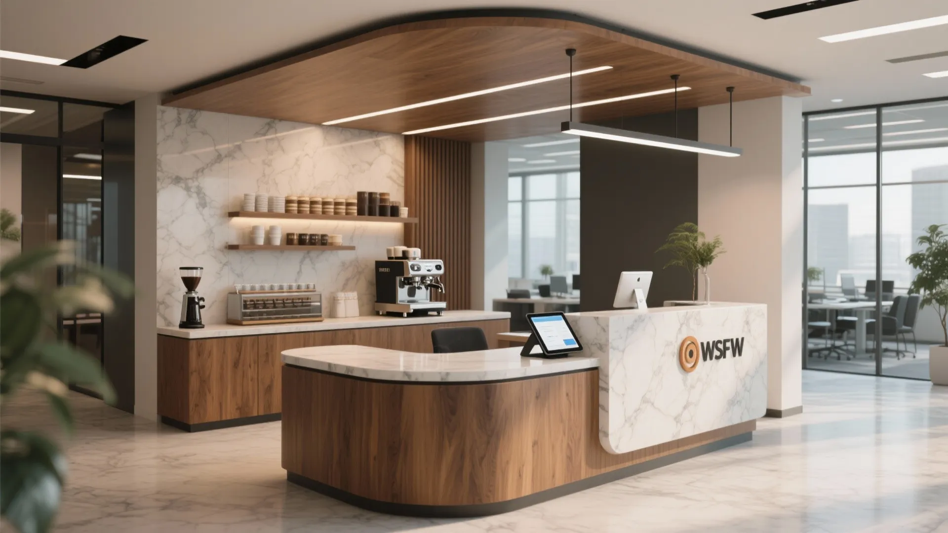 3. Multi-functional Reception Desk