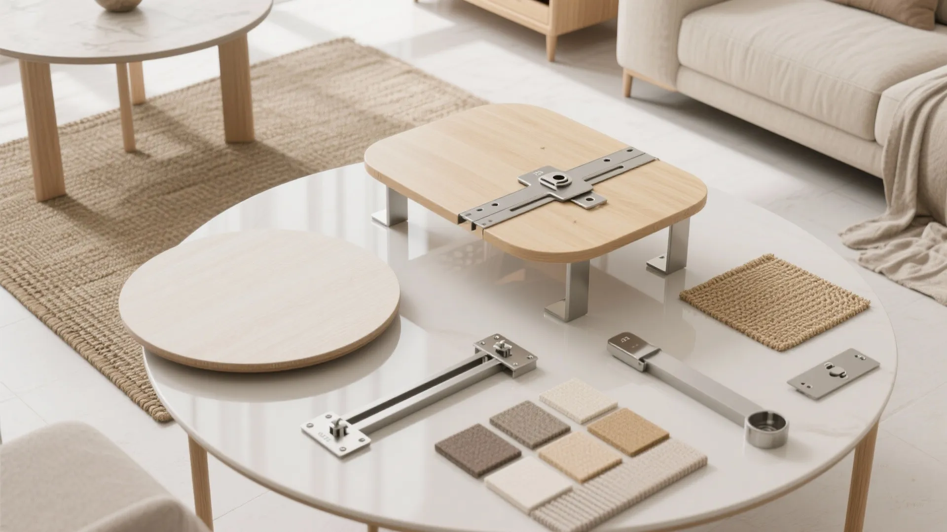 Nesting Coffee Table + Drop-Leaf Dining