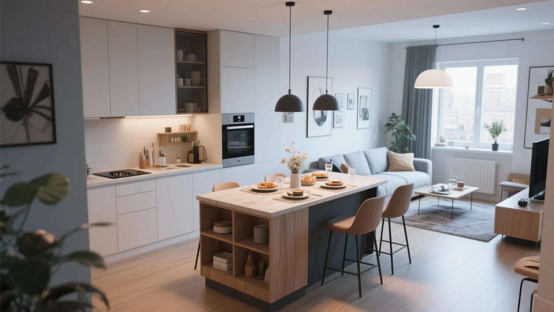 Multi-Functional Kitchen Island