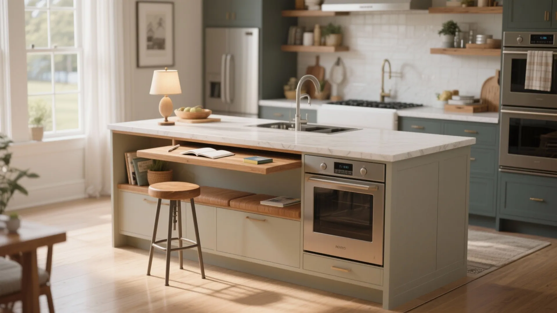 4. Multi-function islands for small footprints