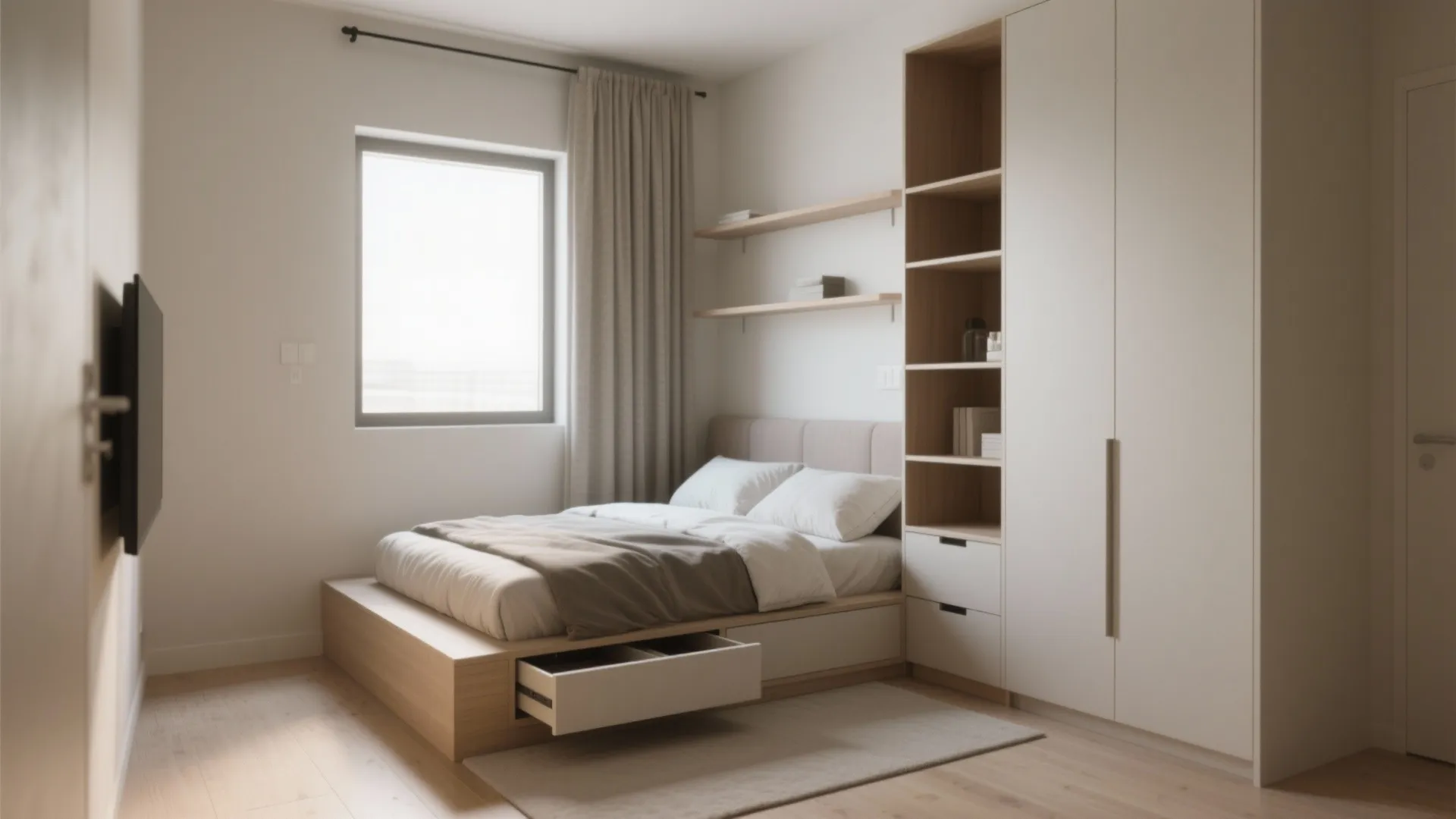 4. Multi-function furniture and vertical storage