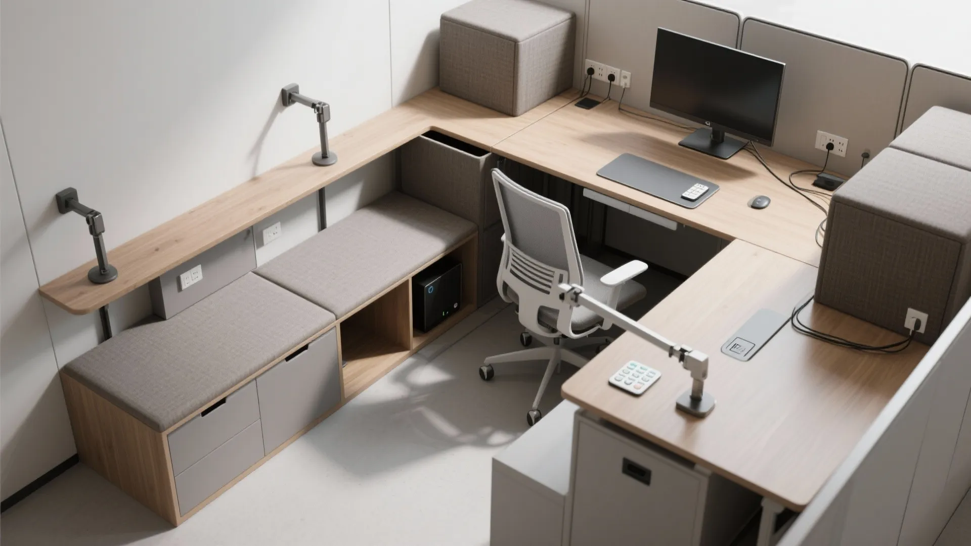 5. Use multi-functional furniture and tech-smart integrations