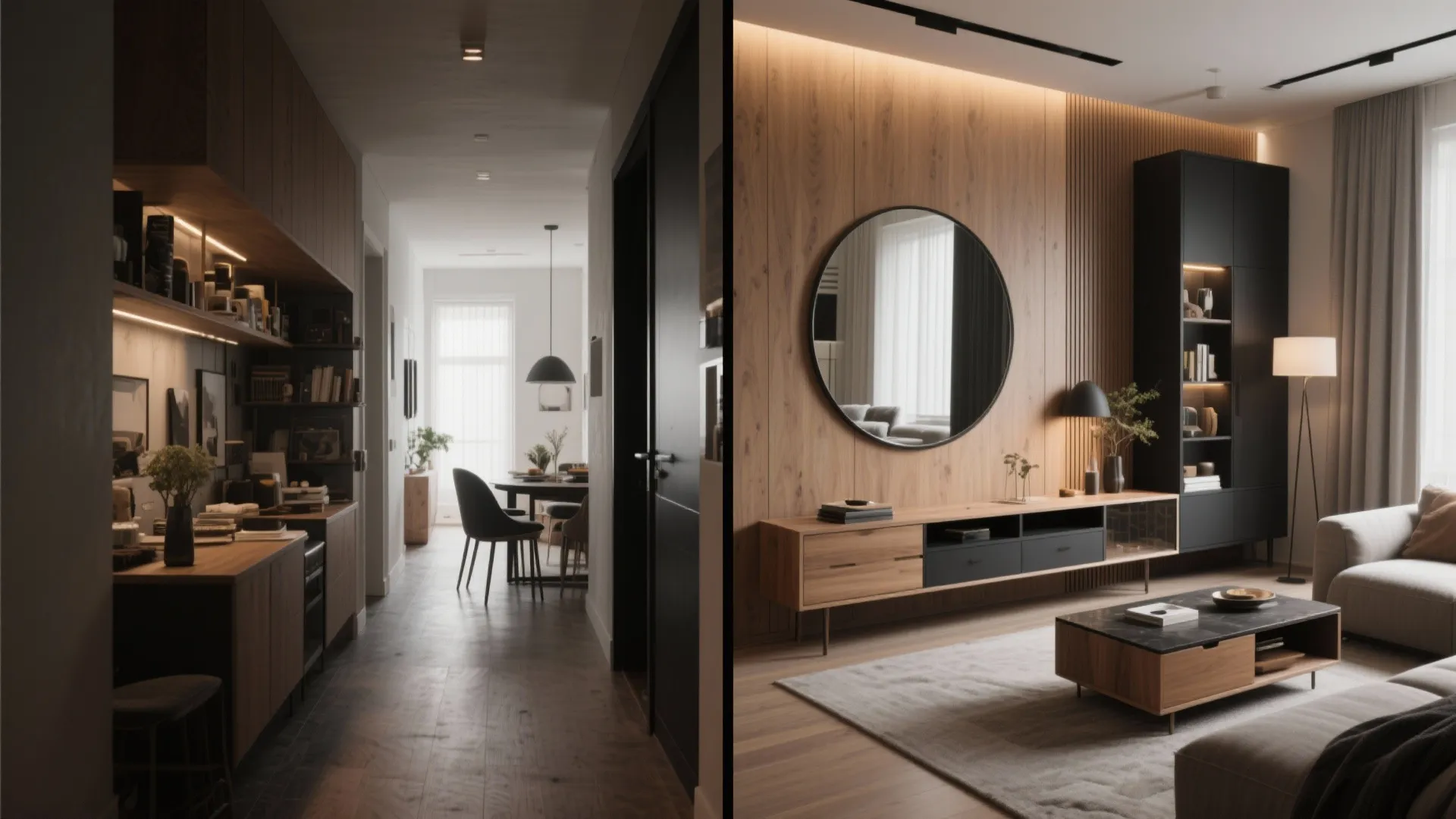 5. Multi-Functional Furniture and Optical Tricks