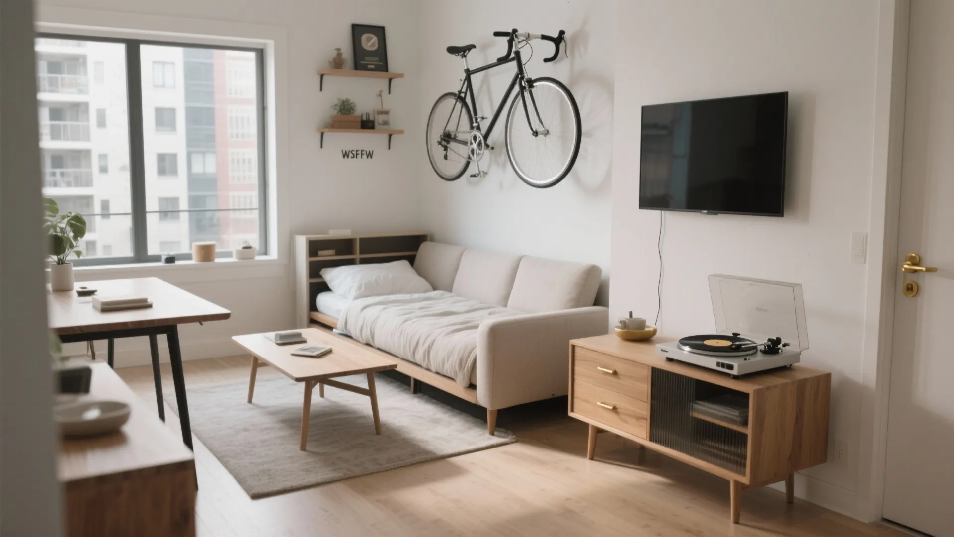 2. Furniture that works two or three jobs