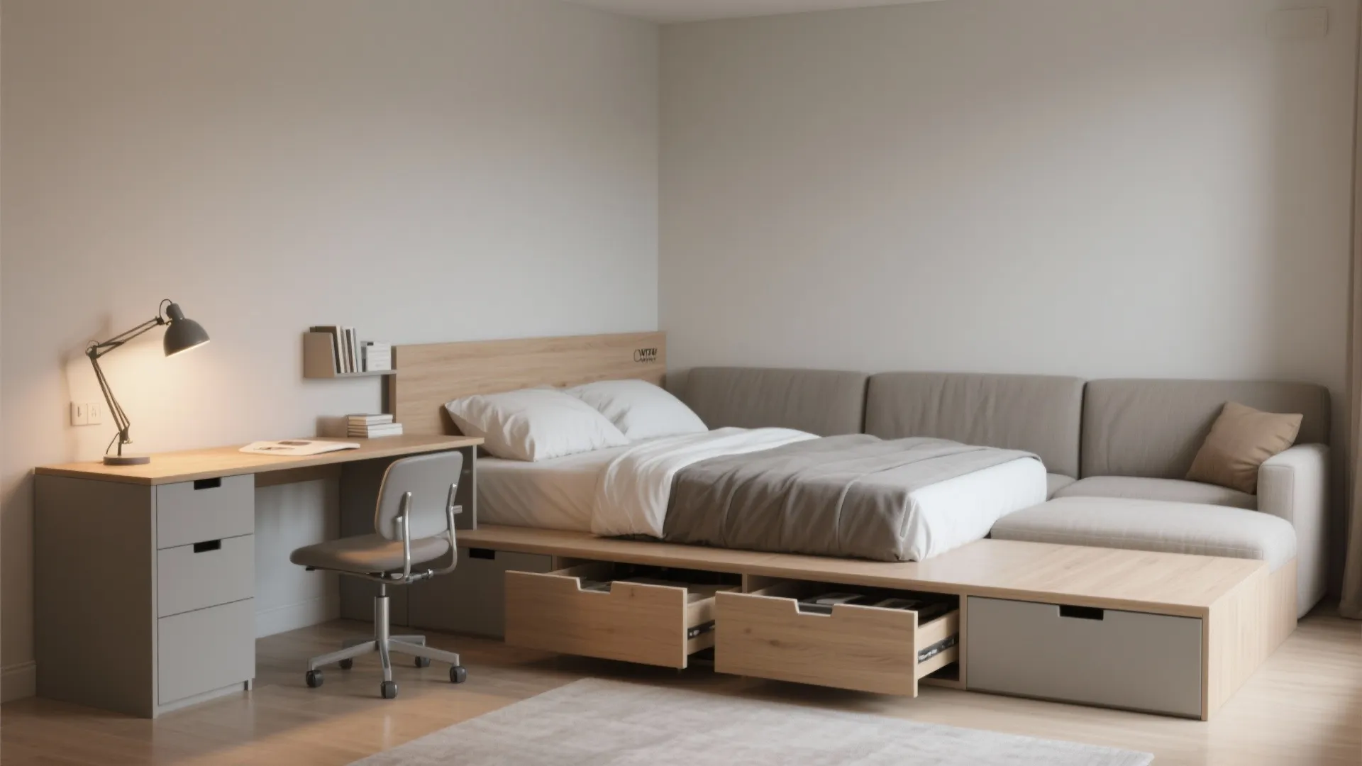 1. Multi-functional furniture that grows with them