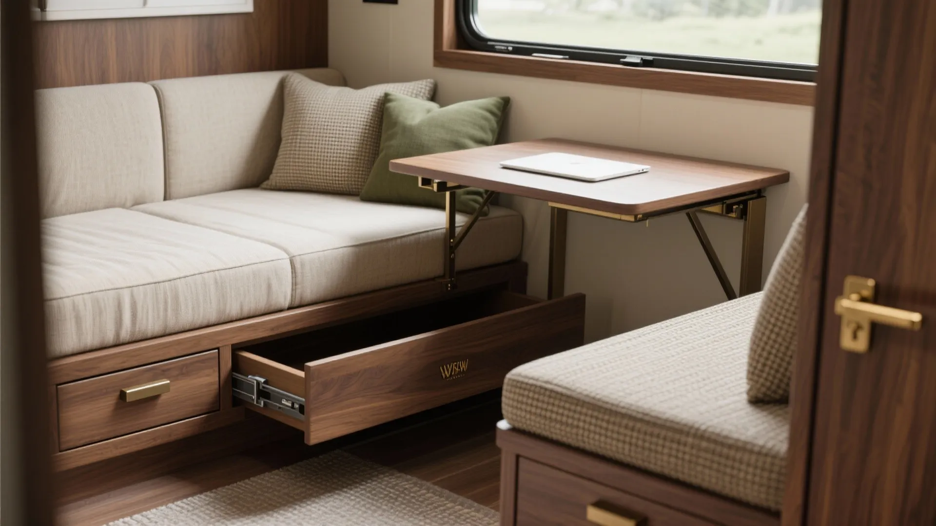 3. Multi-functional furniture throughout