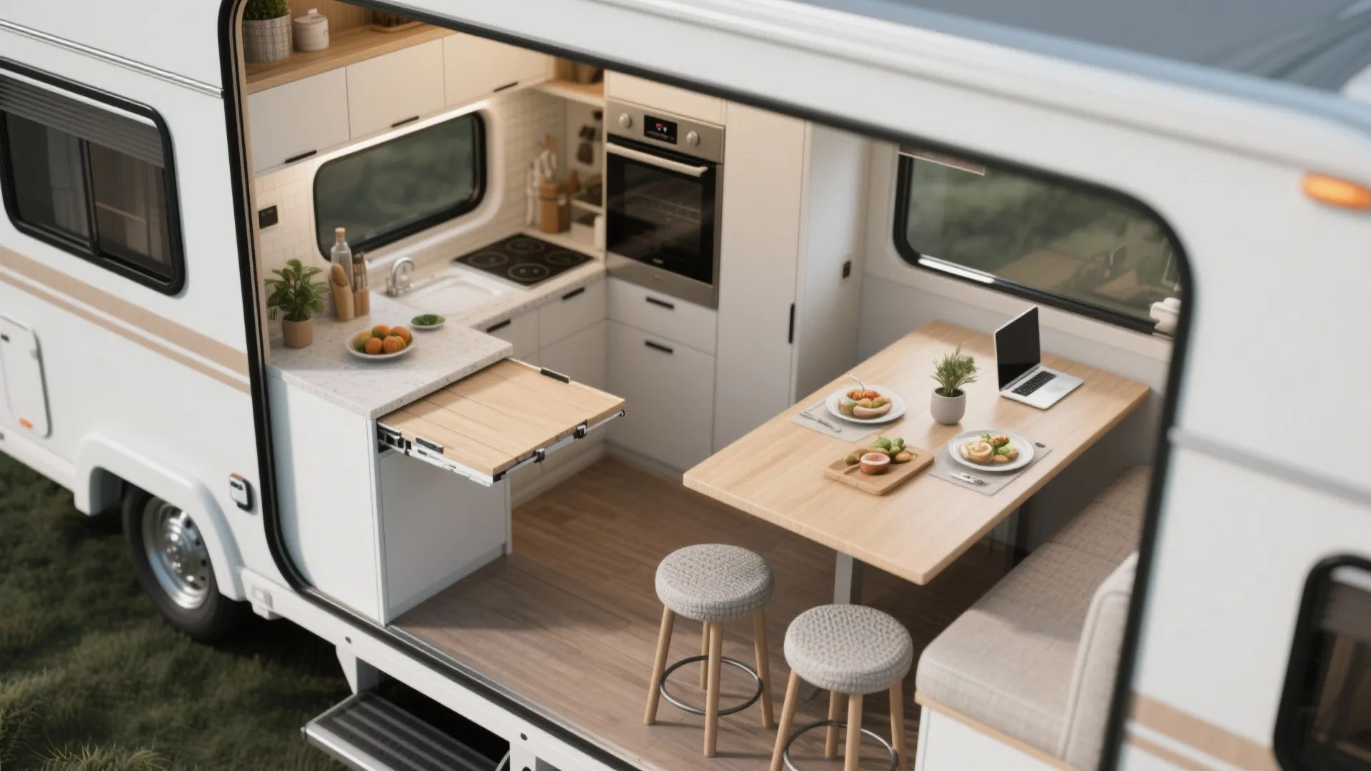 2. Multi-Functional Countertops