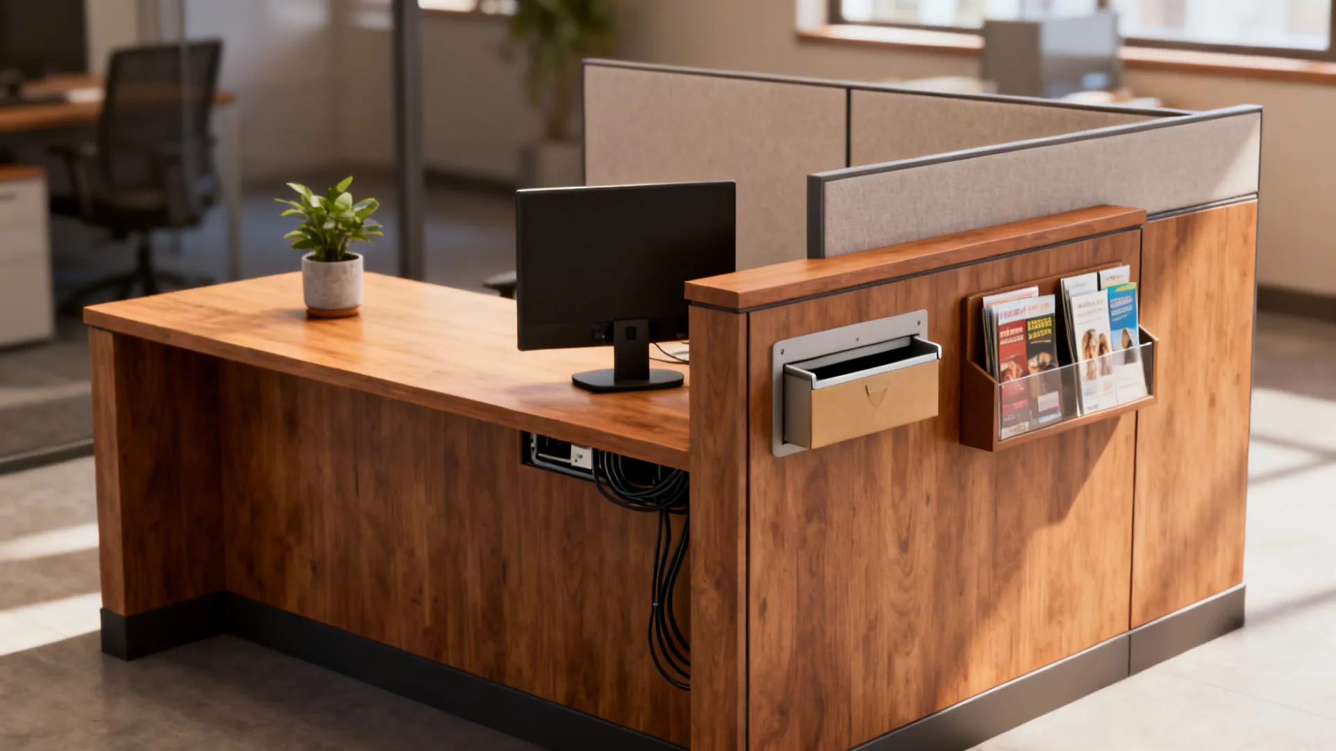 4. Multi-functional reception desk