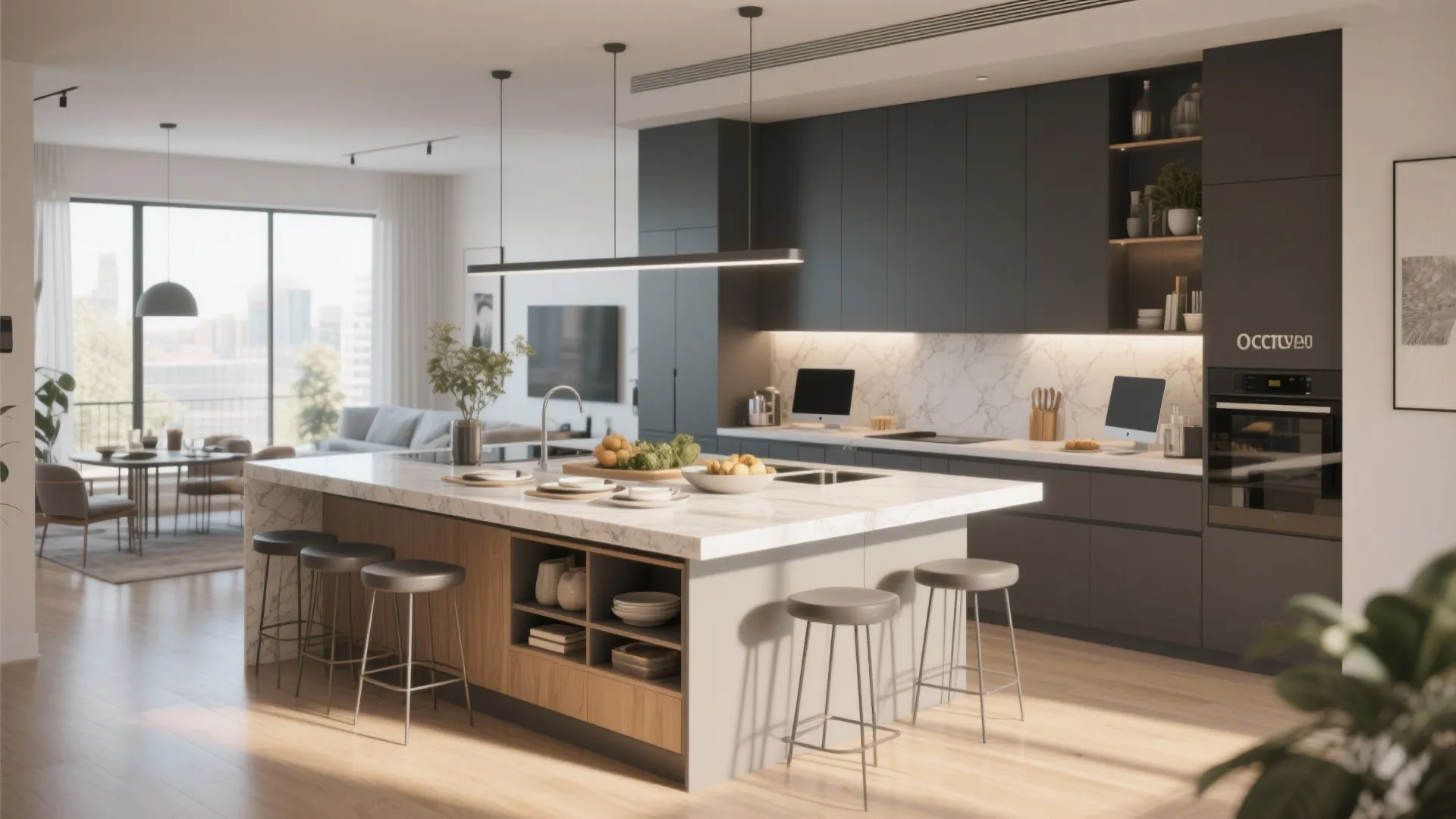 Multi-Functional Dining Island